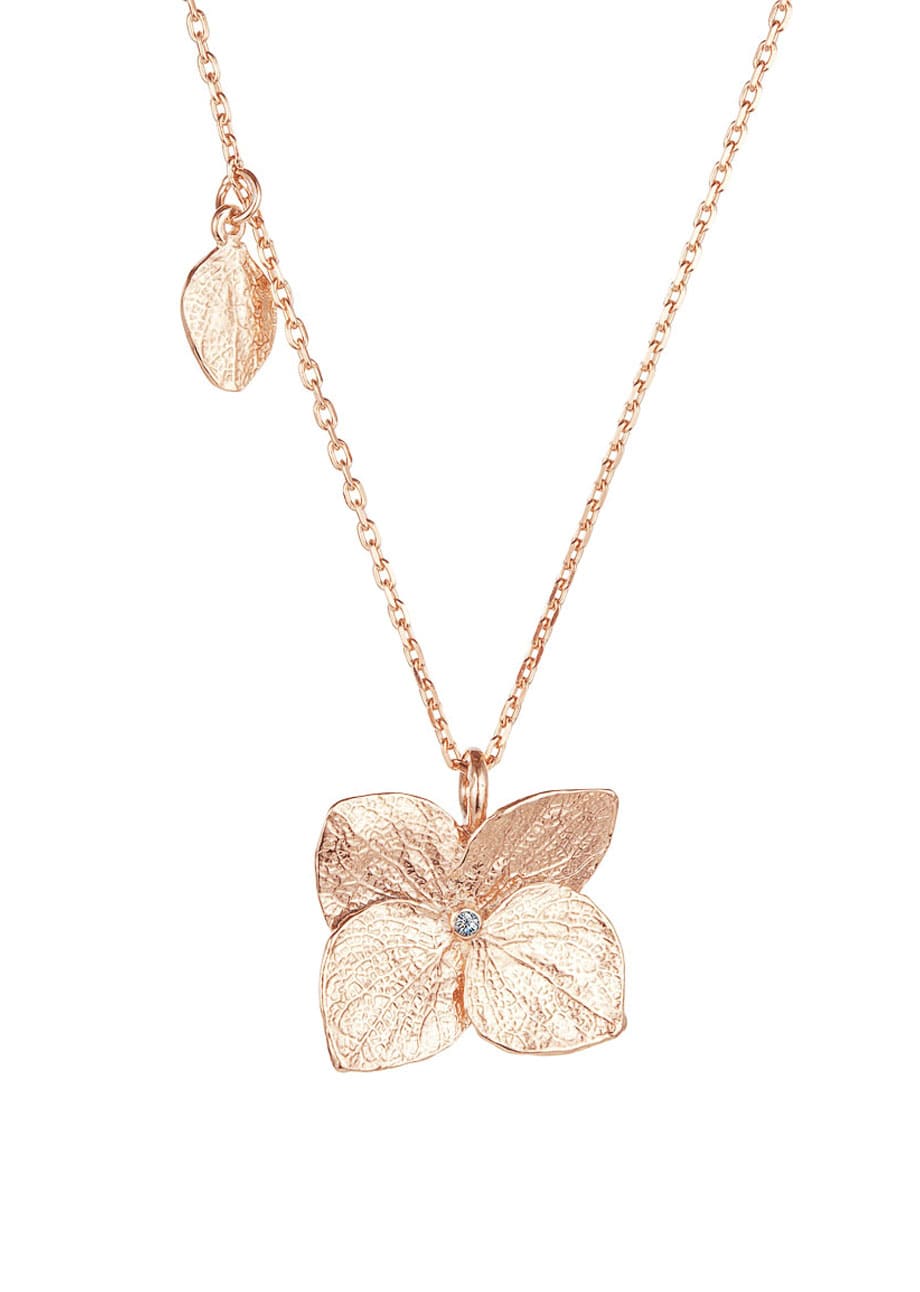 Подвеска Гортензия позолота