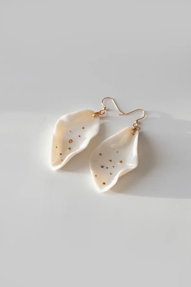 Серьги из фарфора S-104