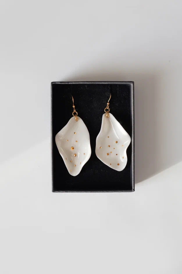 Серьги из фарфора S-104