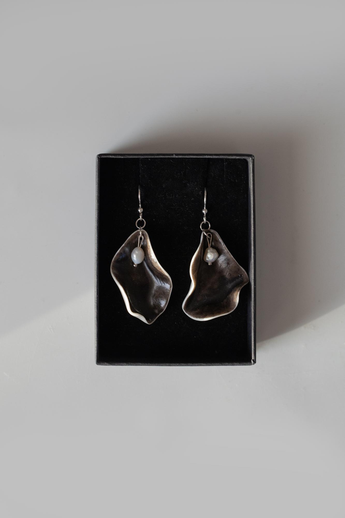 Серьги из фарфора S-108