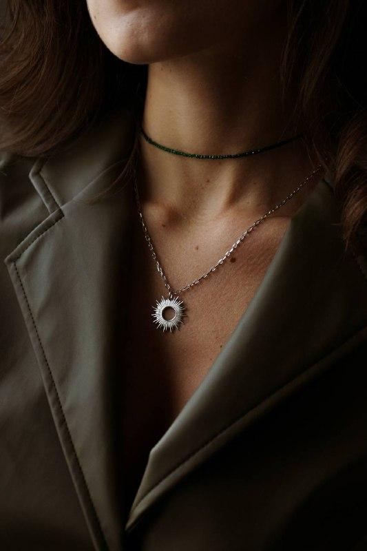 Серебряное колье "Helios"