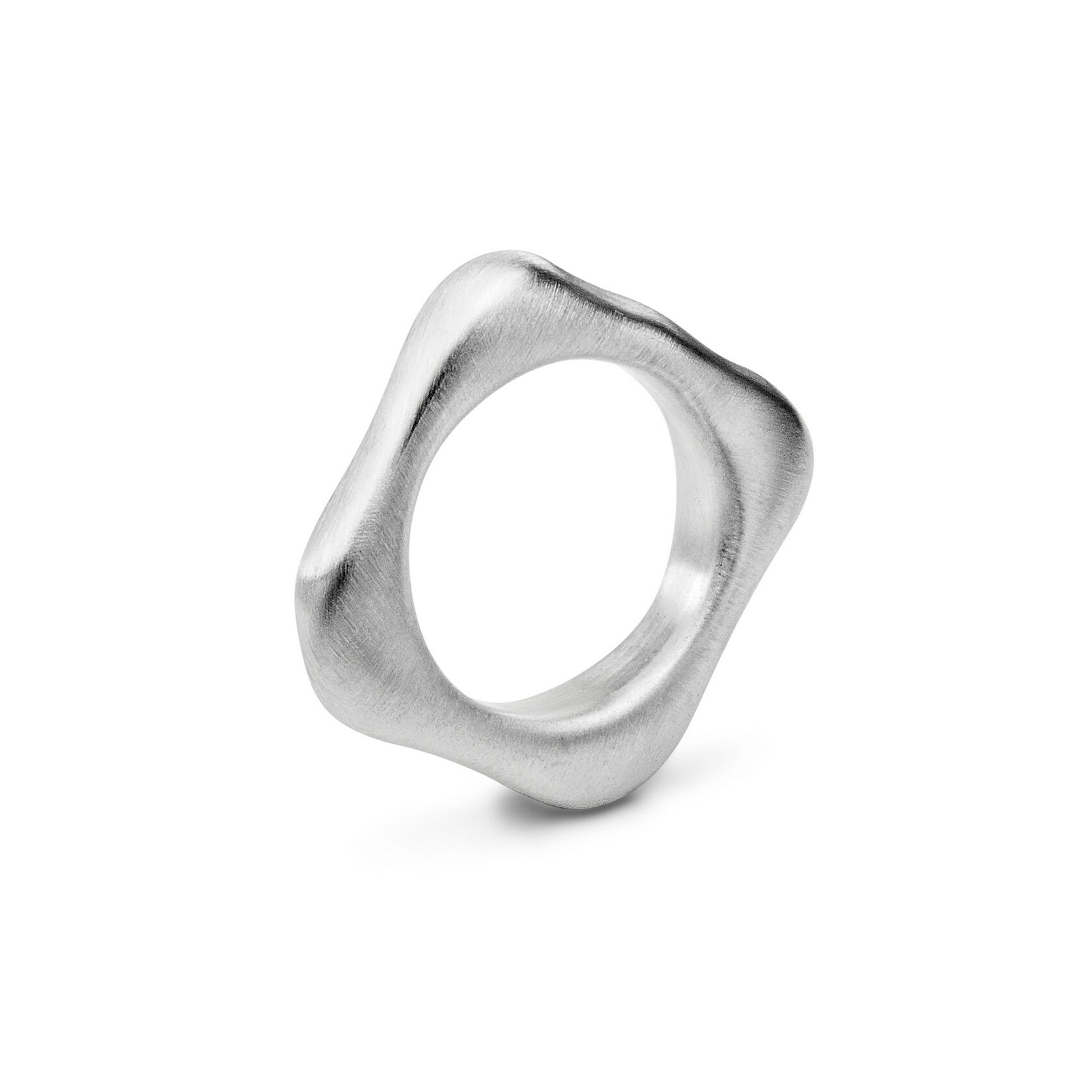 Кольцо Мягкий квадрат сатин