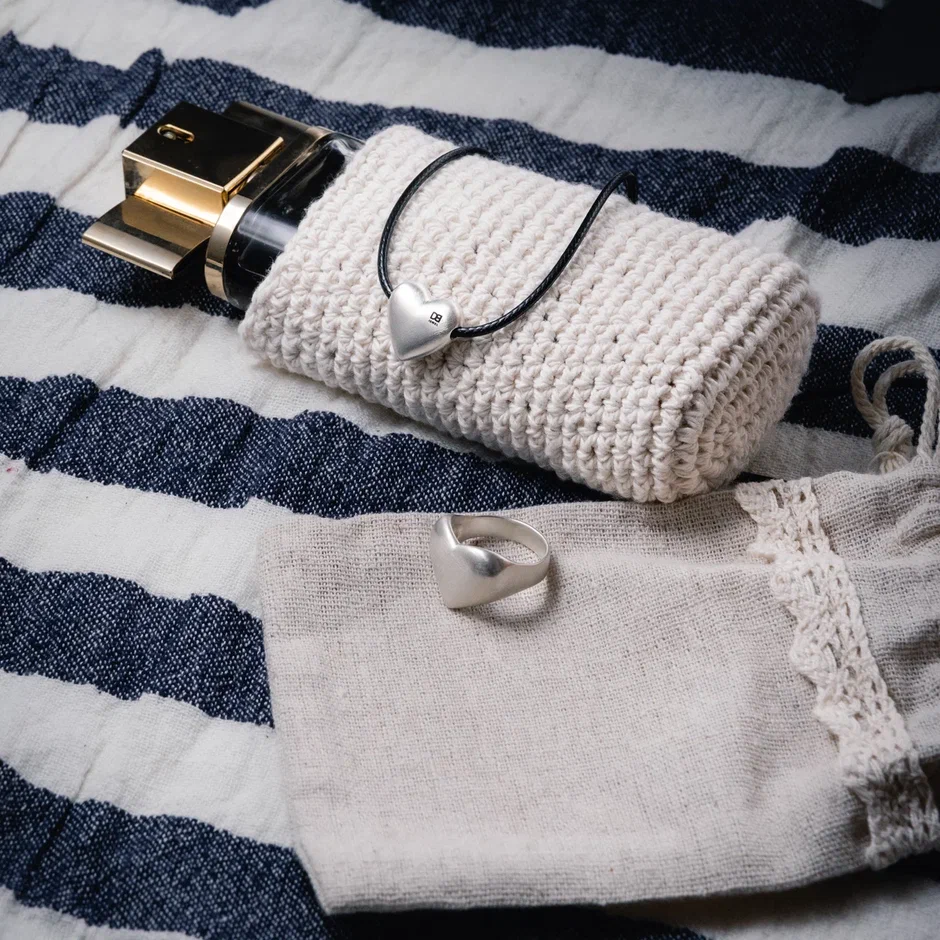 Подвеска Сердце сатин