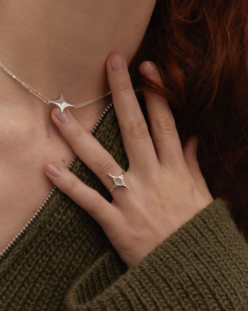 Кольцо MAR с горным хрусталем