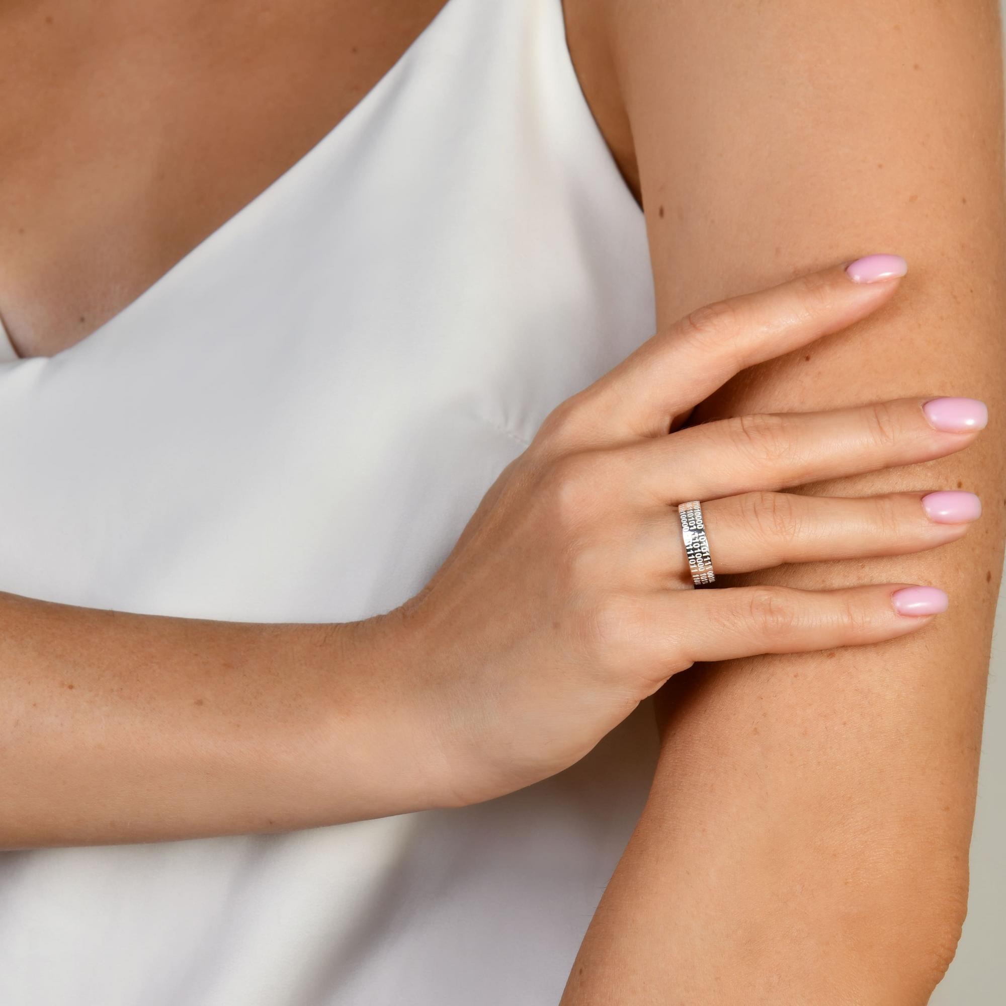 Серебряное Кольцо Бинарный манифест среднее