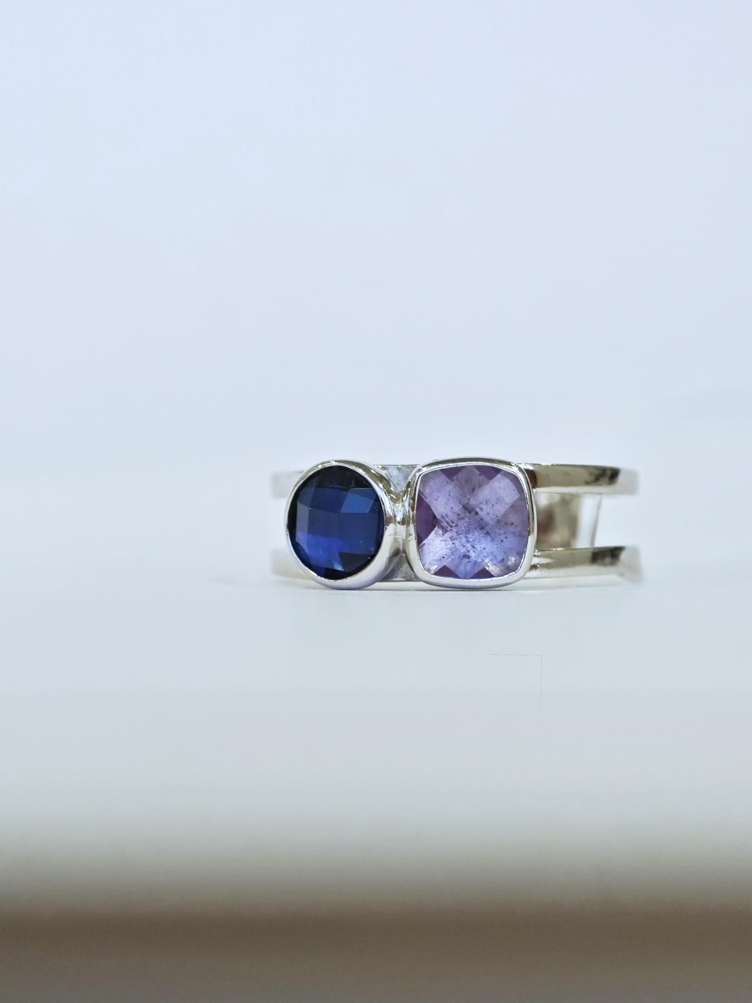 Кольцо двойное с алпанитом