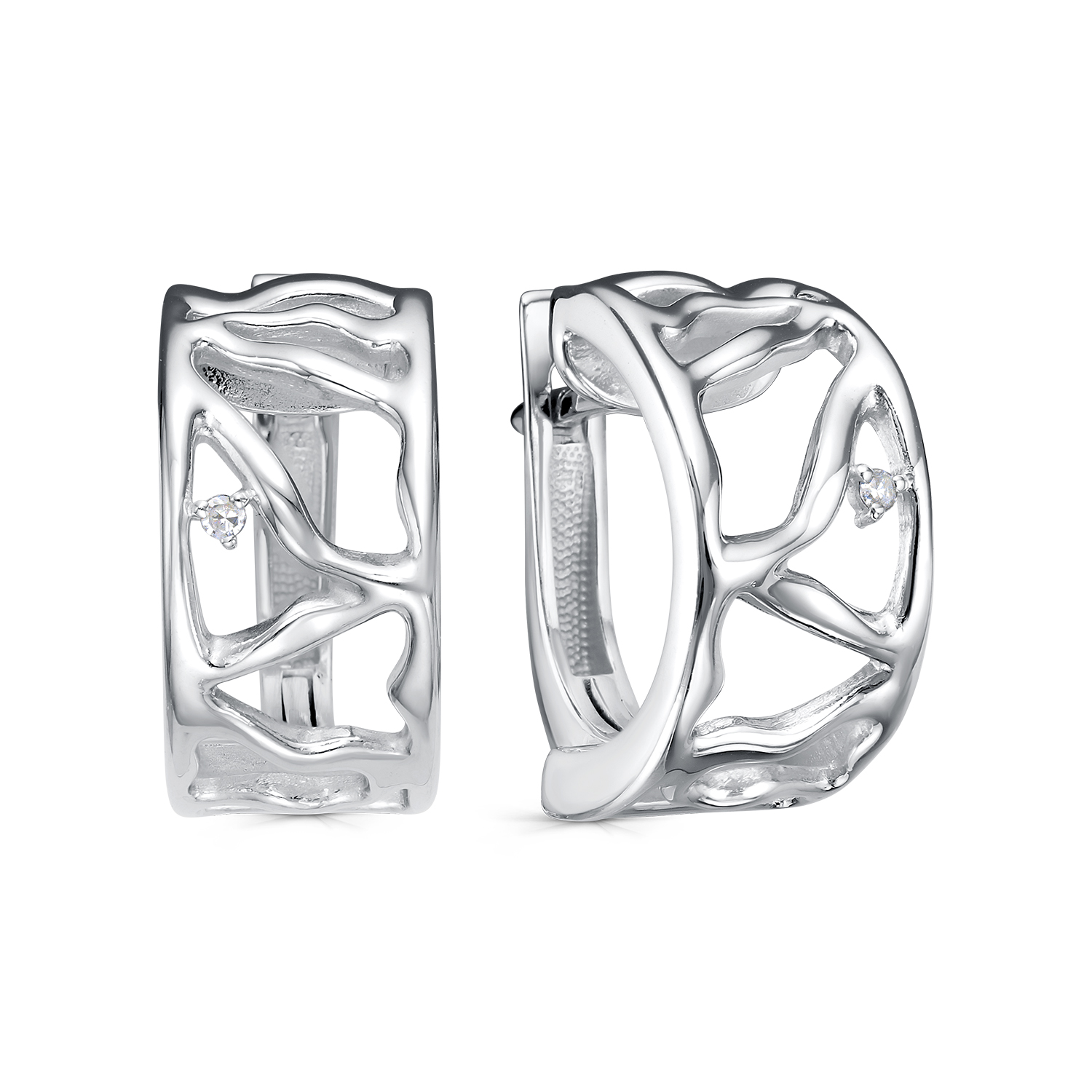 Серьги с бриллиантом