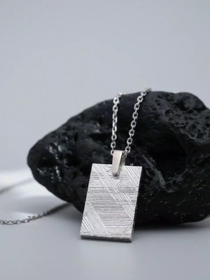 подвеска большая пластина в родии