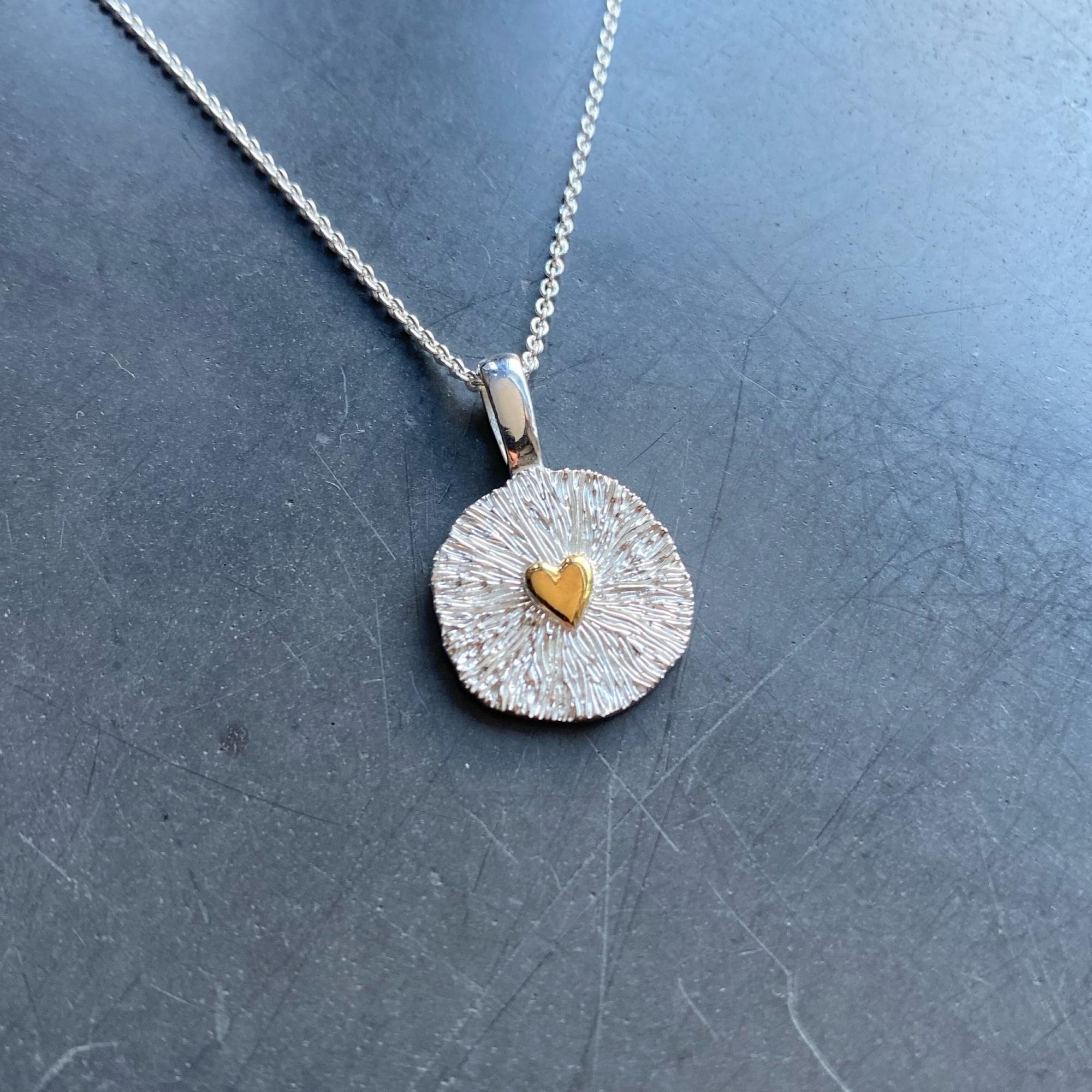 Подвес soul душа с сердцем позолота