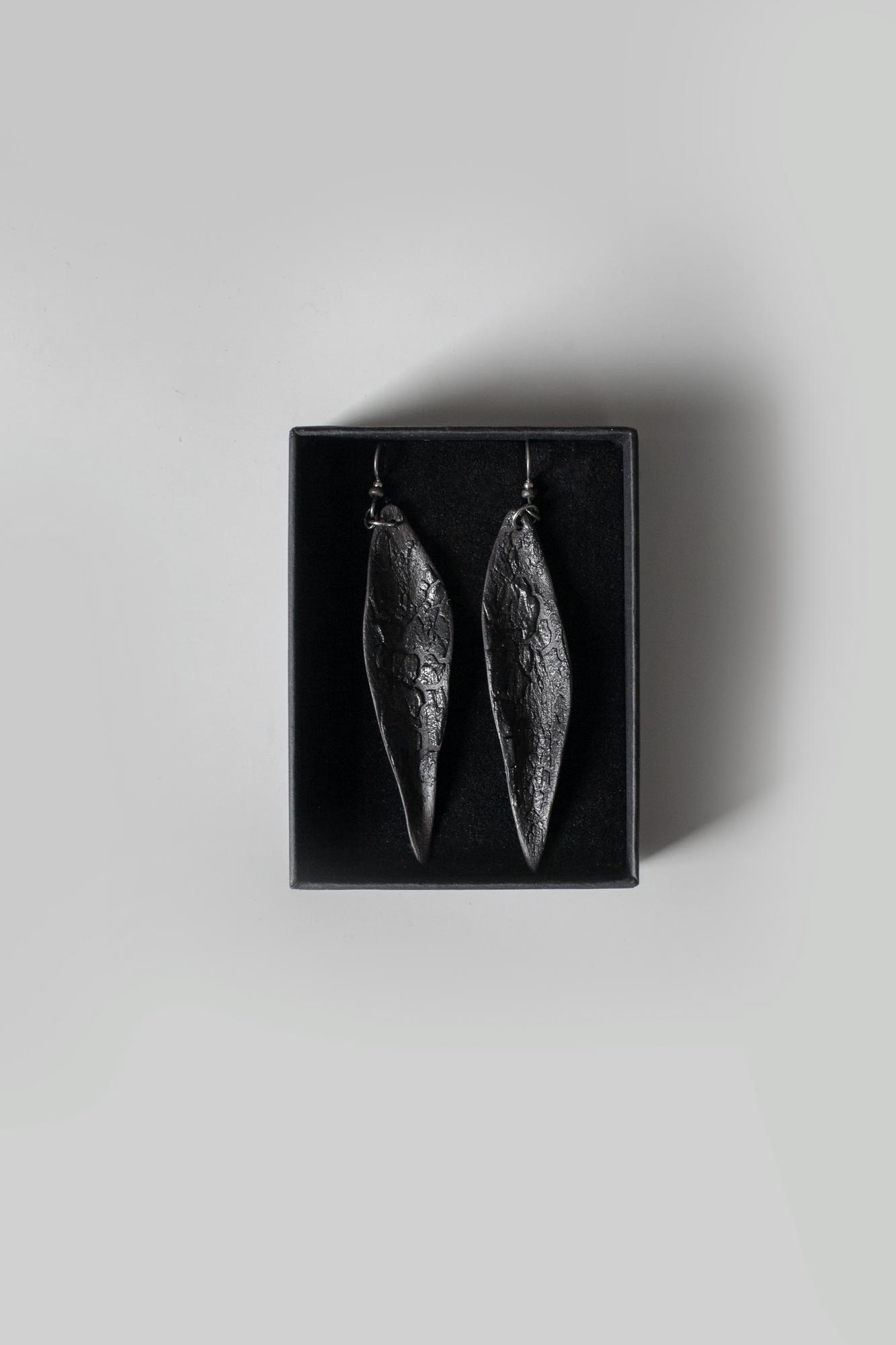 Серьги на швензах «Burnt» S-130