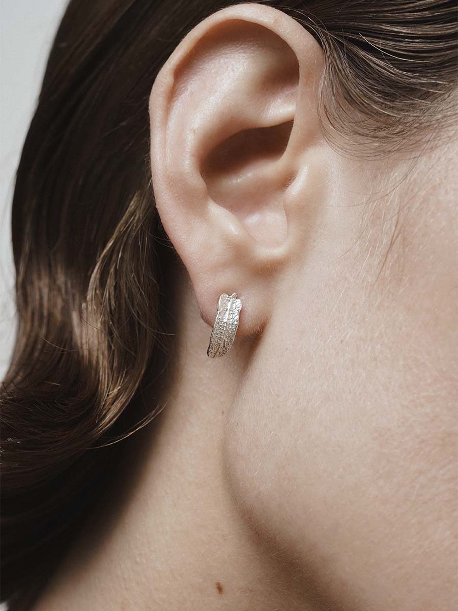 Пусеты Крапива серебро