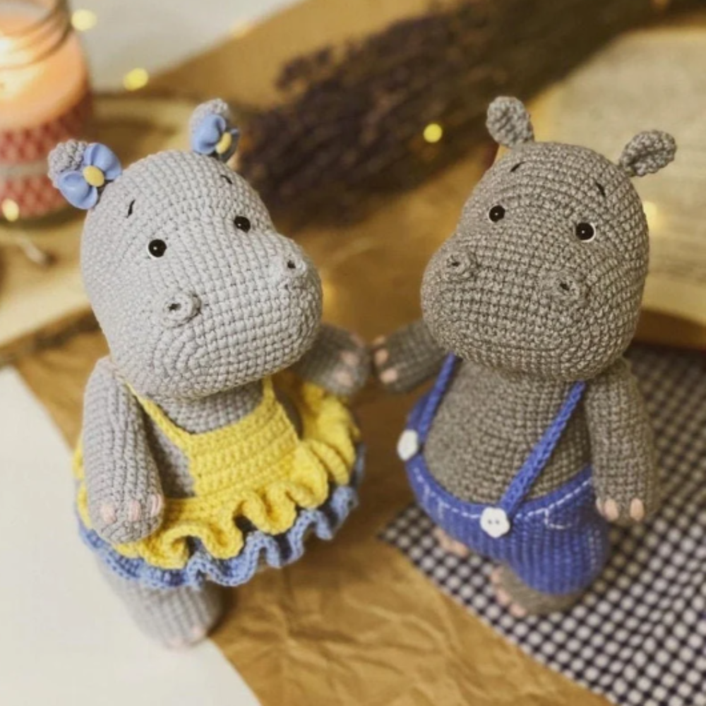 Мастер-класс "Бегемоты Остин и Лина"