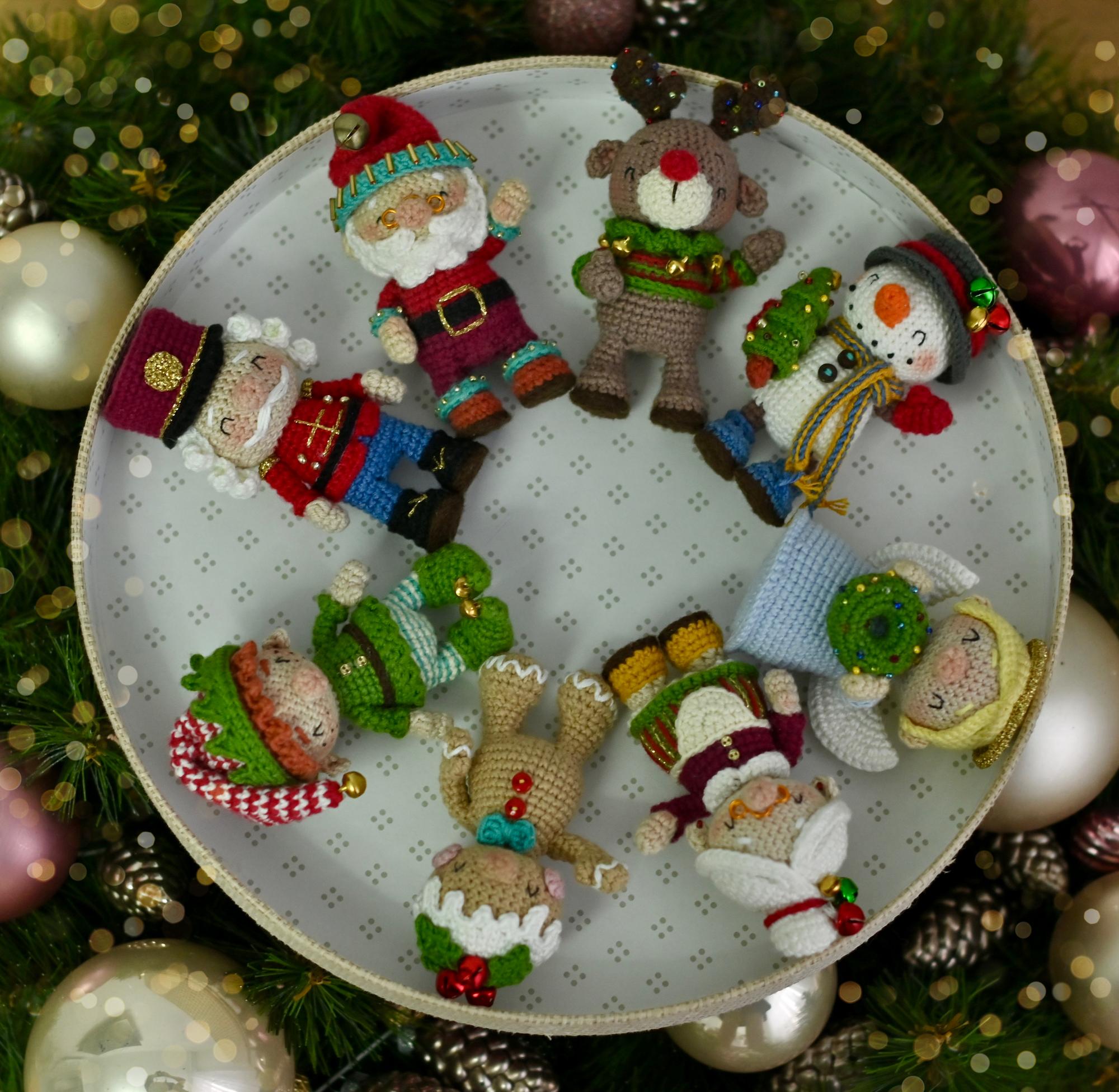 Новогодний сет игрушек 8 в 1