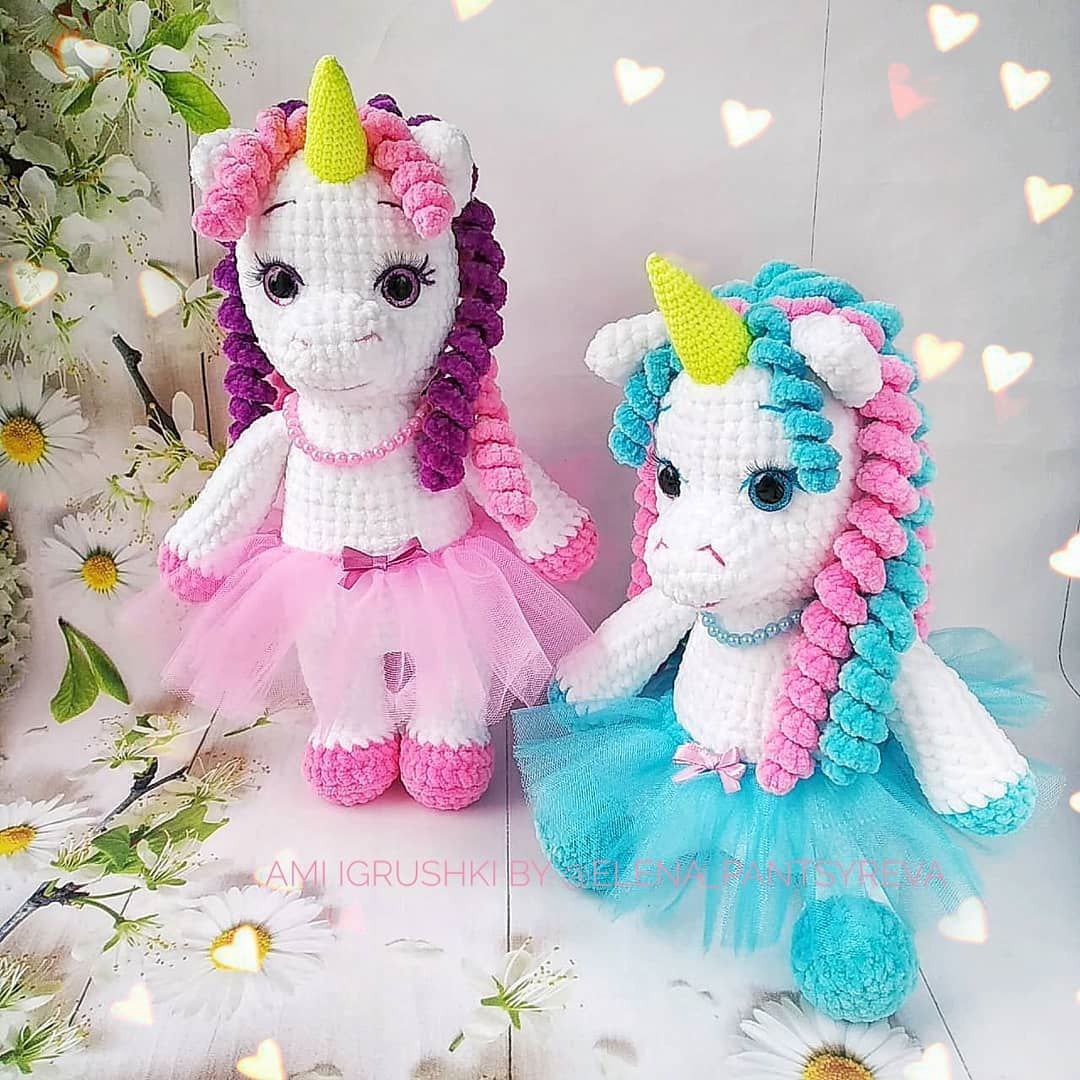Бесплатные МК Единорожки Полли и Балеринка
