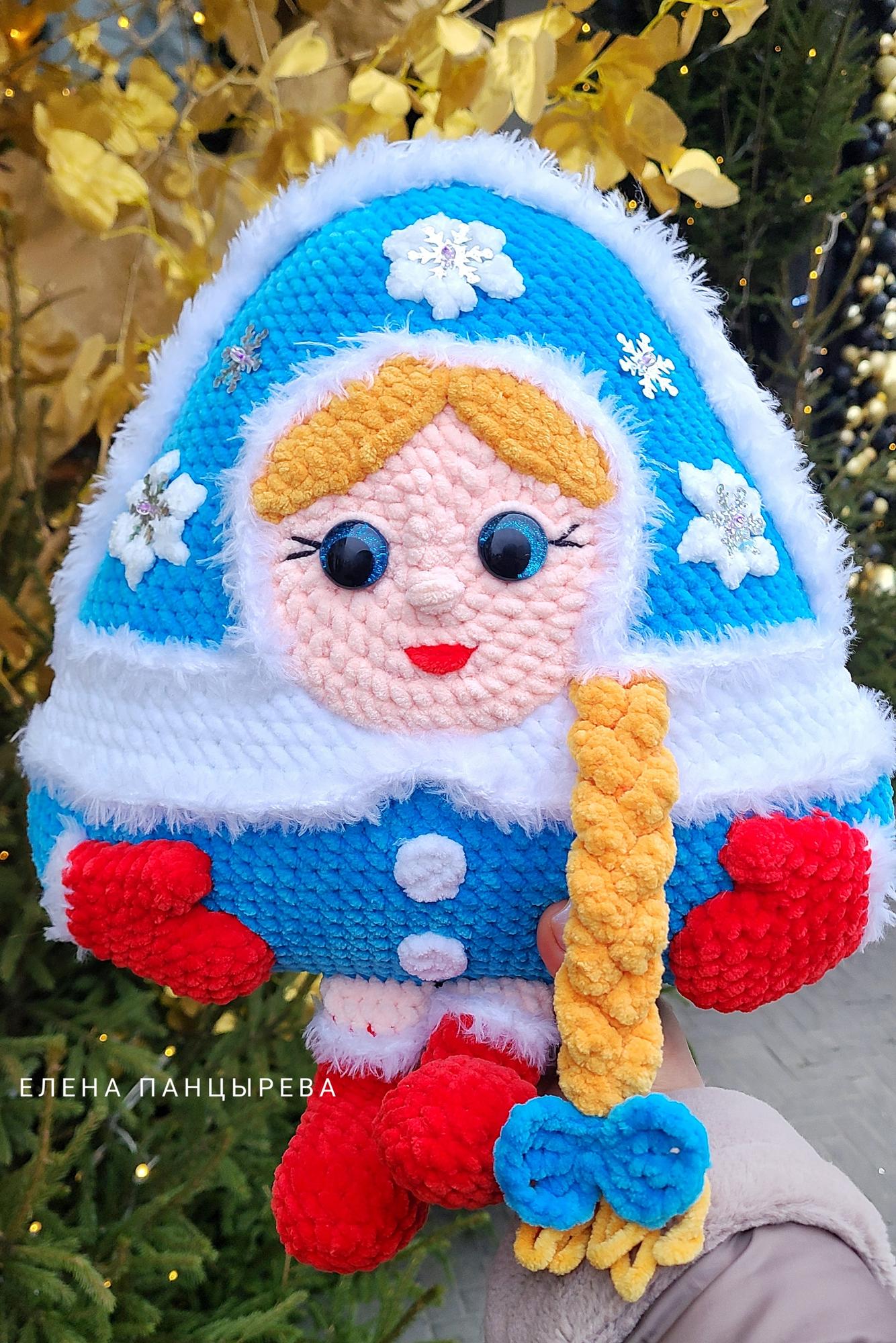 МК Подушка Снегурочка - треугольная плюшевая подушка, мастер-класс в формате pdf