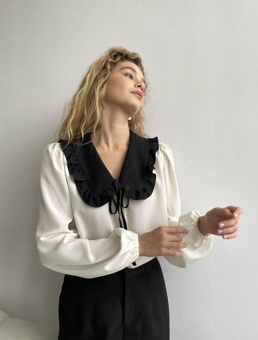 Блуза "Эмма"  в кремовом цвете