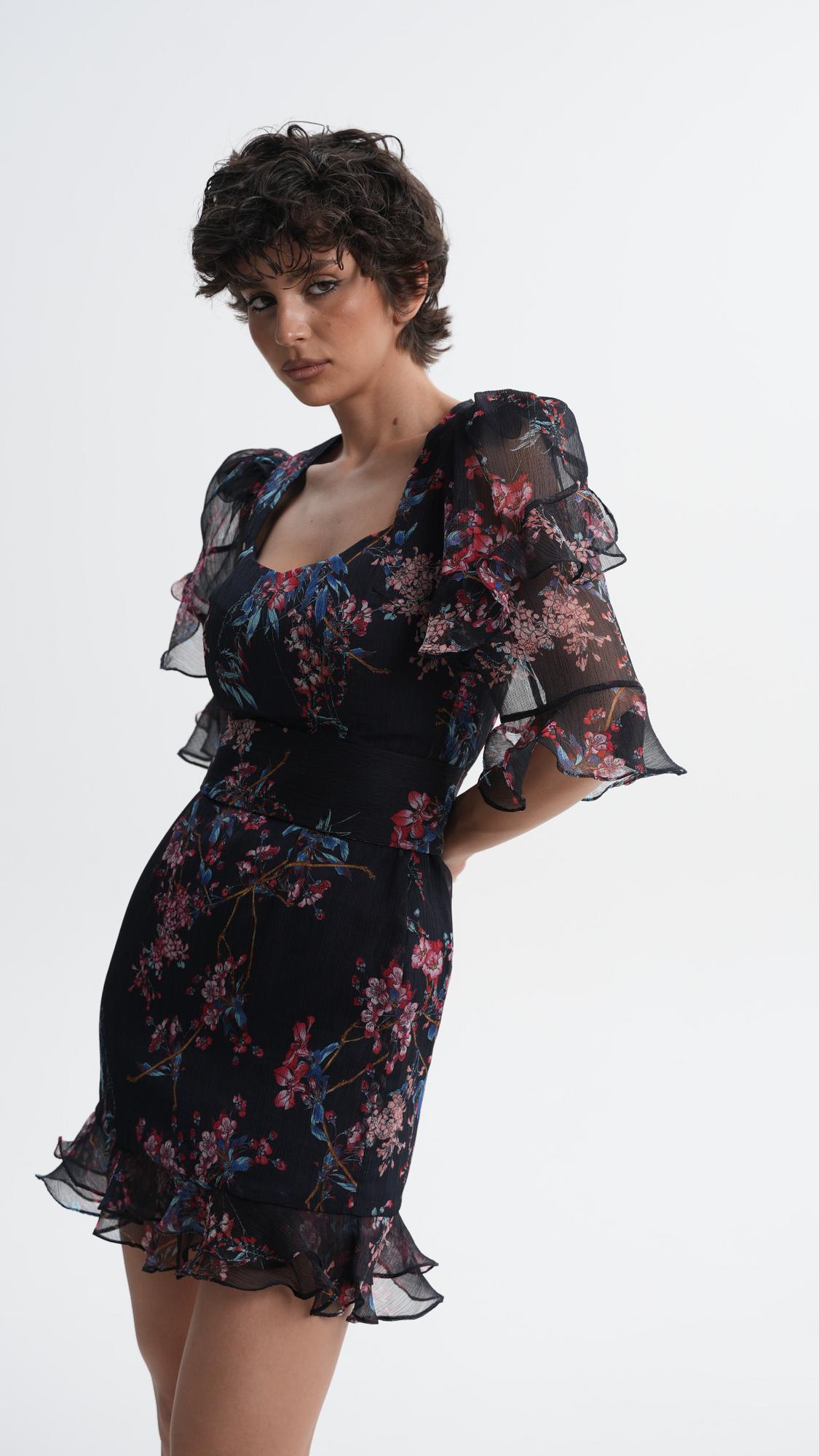 РАСПРОДАНЫ Платье "JOSEFA",  мини, сапфир