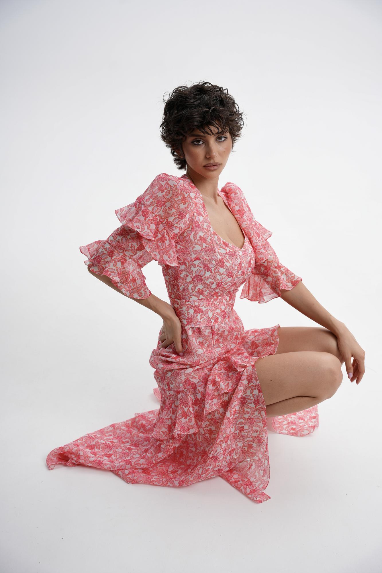 Платье «Josefa» алое