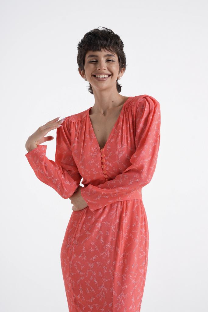 Платье «Lola» коралловое