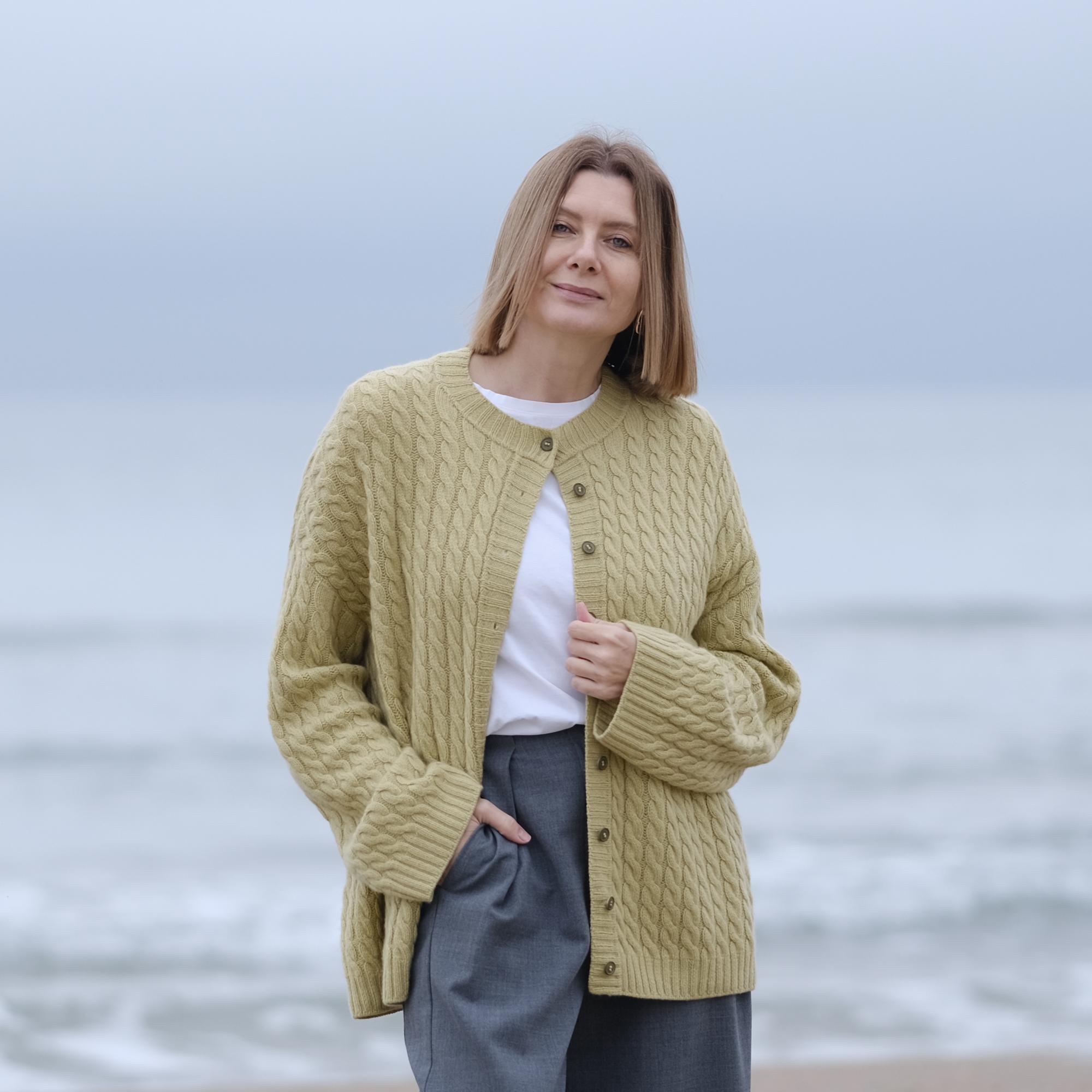 ОПИСАНИЕ кардиган КОСЫ (+ видеоуроки)