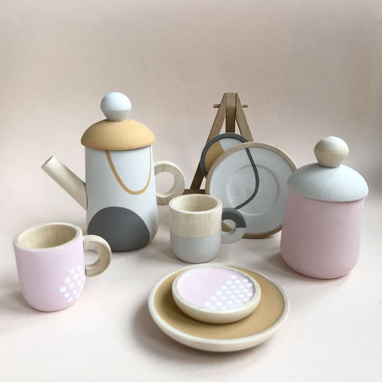 Набор кукольной посуды "CAPPUCCINO"