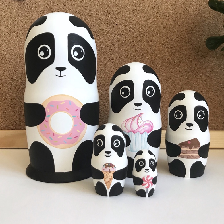 Набор матрешек «Панды»