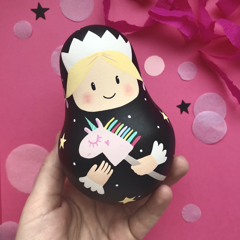 Неваляшка "Принцесса с лошадкой"