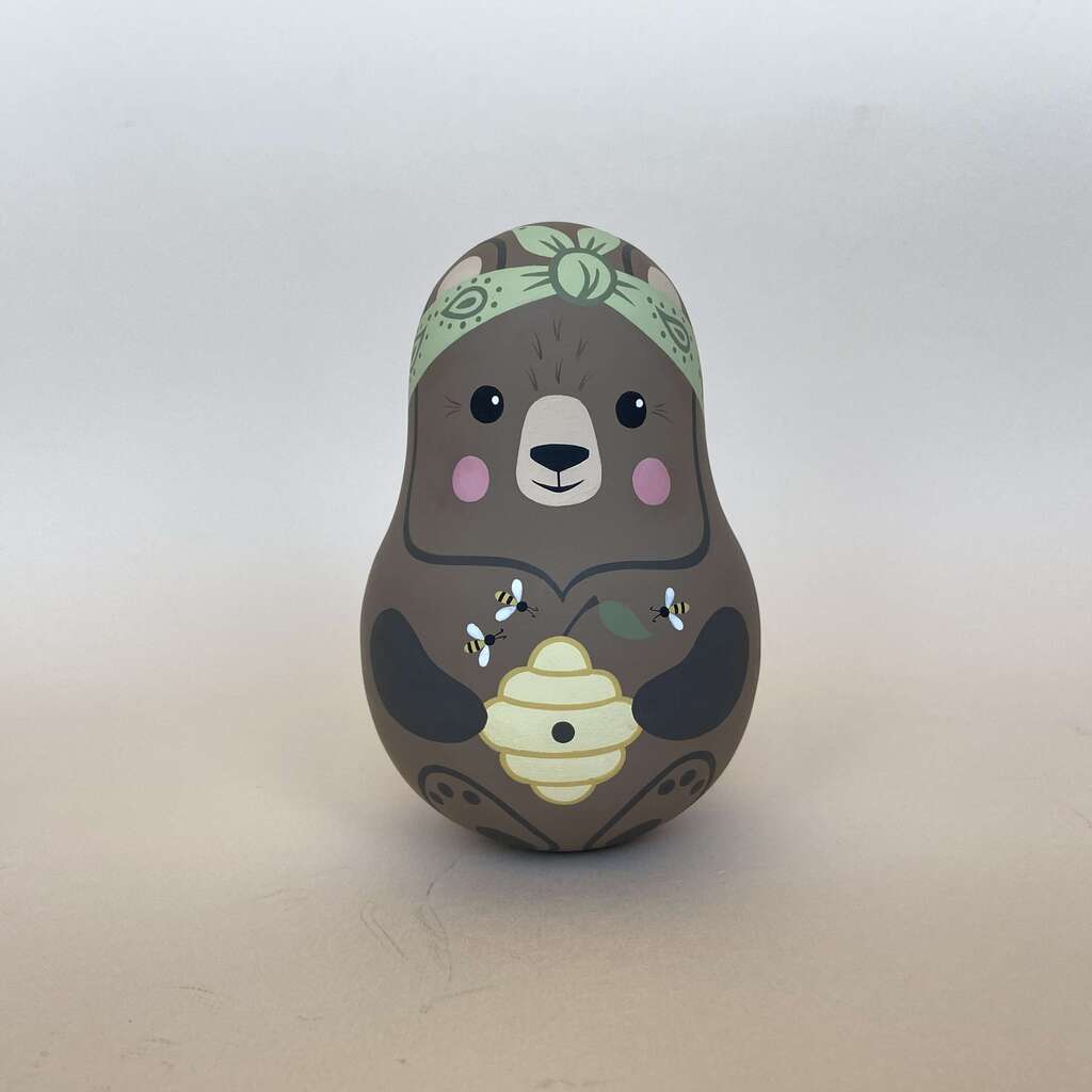 Неваляшка "Мишка с ульем"