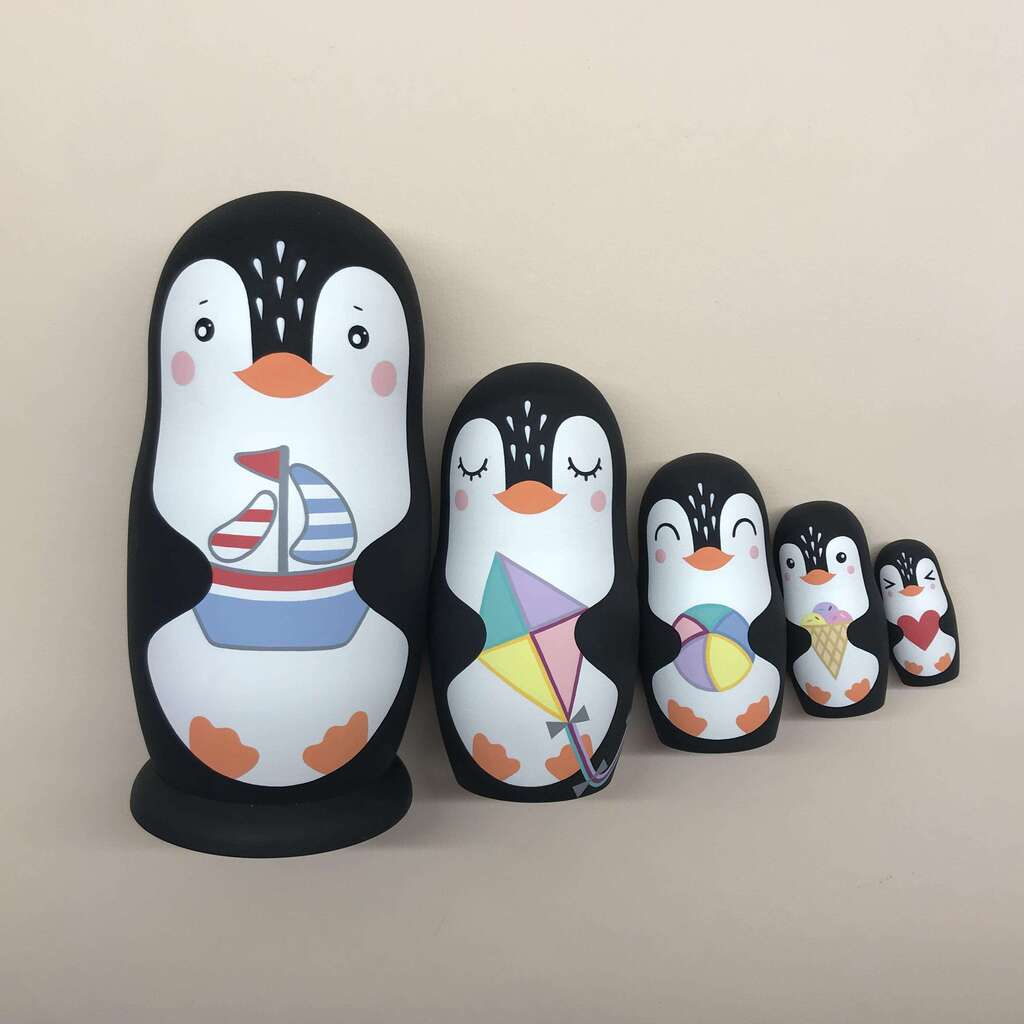 Набор матрешек "Пингвины"