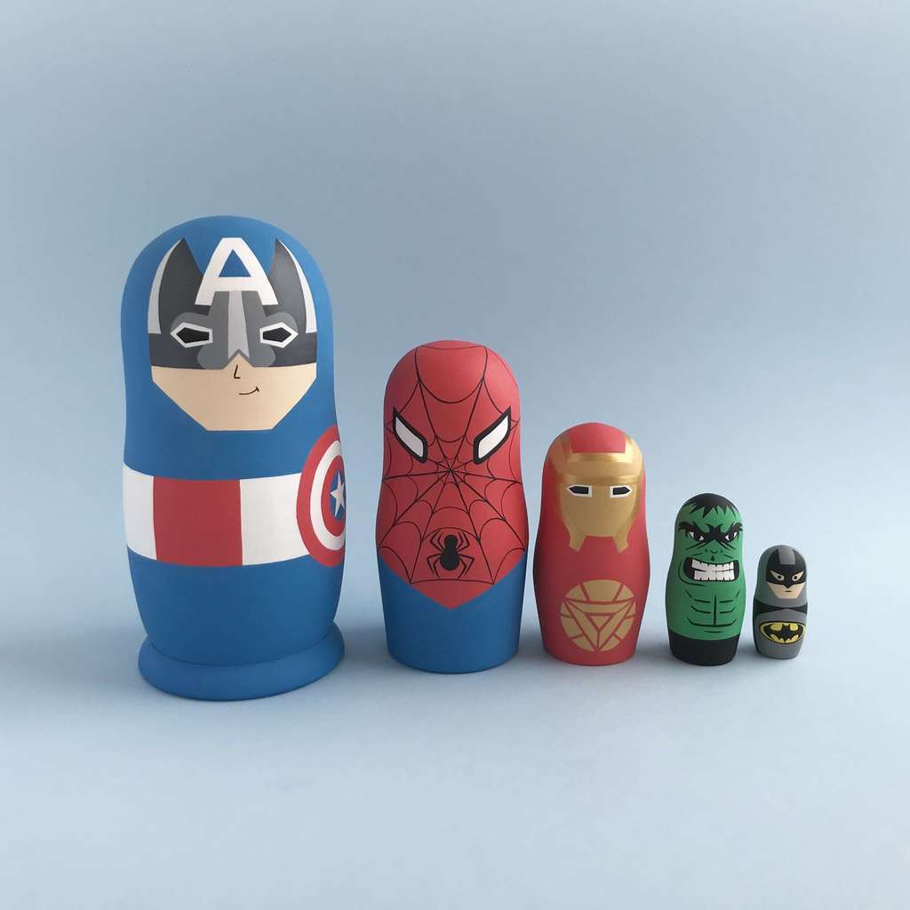 Набор матрешек "Супергерои"