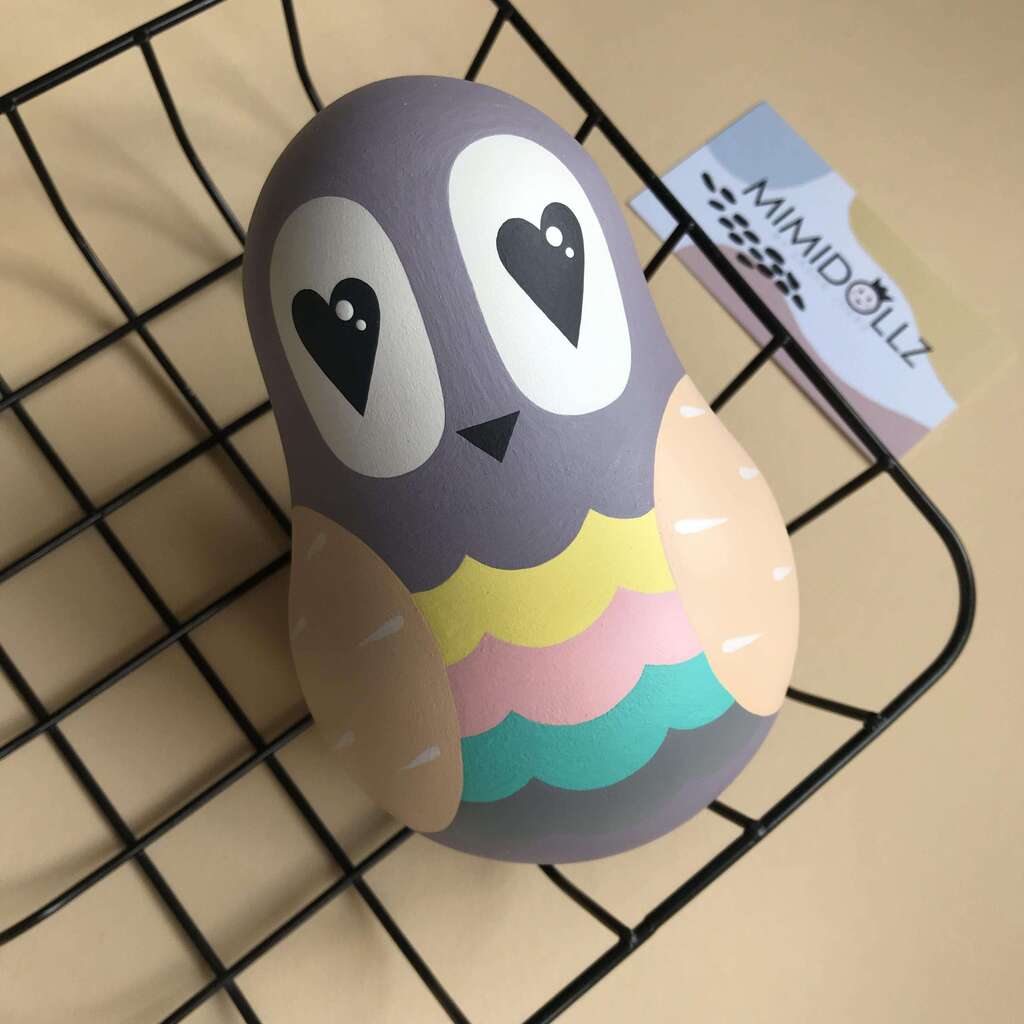 Неваляшка "Разноцветная совушка"