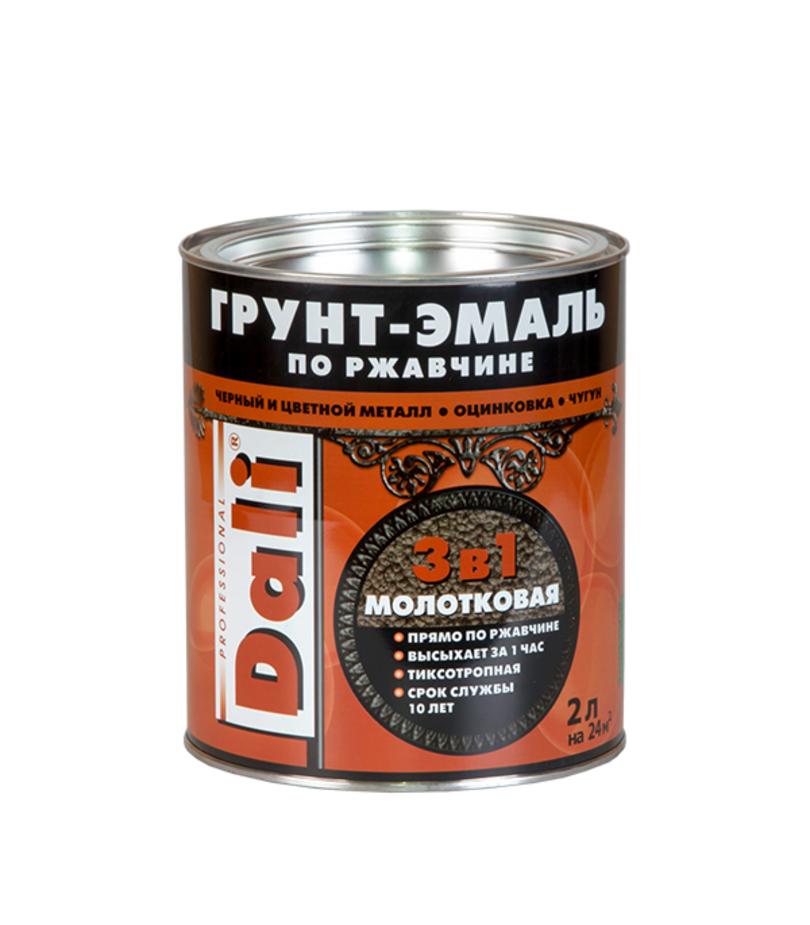 ГРУНТ-ЭМАЛЬ ПО РЖАВЧИНЕ «3 В 1» МОЛОТКОВАЯ DALI