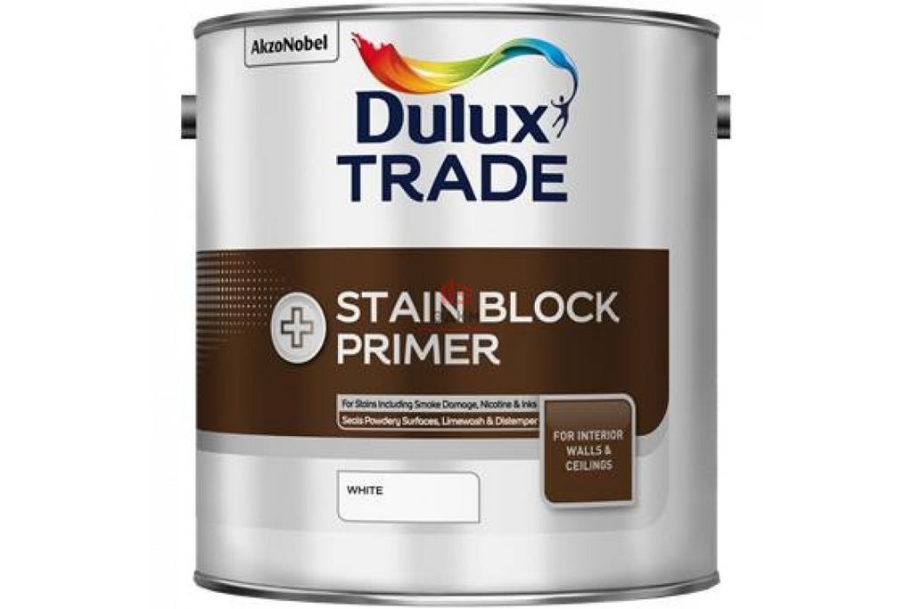 DULUX TRADE STAIN BLOCK PRIMER СПЕЦИАЛИЗИРОВАННАЯ УКРЕПЛЯЮЩАЯ ГРУНТОВКА ДЛЯ СТАРЫХ ПЯТЕН БЕЛАЯ 2,5 Л