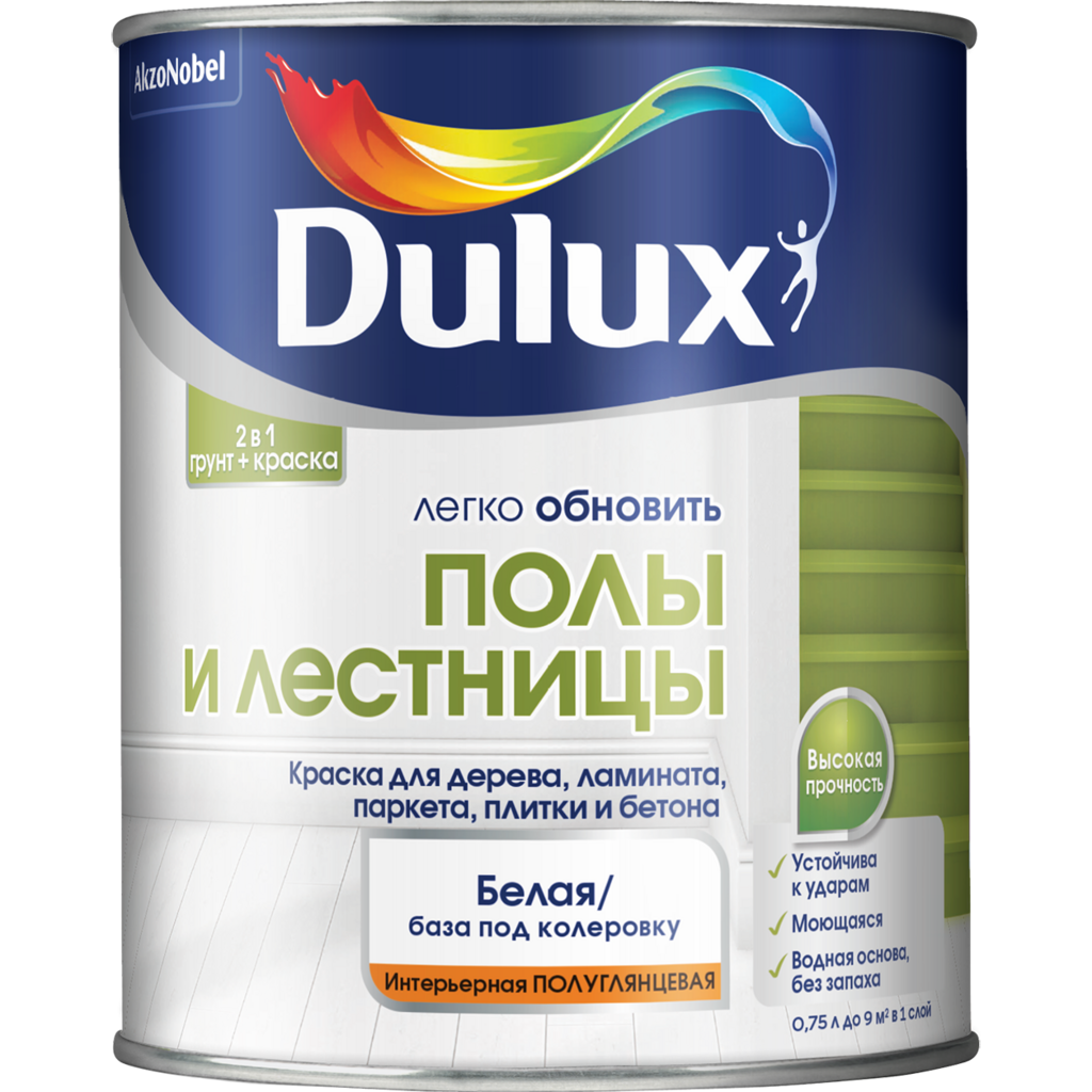 DULUX КРАСКА ПОЛЫ И ЛЕСТНИЦЫ БАЗА BW