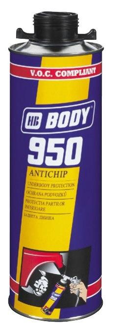 АЭРОЗОЛЬ BODY АНТИКОР 950 ПОД ПИСТОЛЕТ ОКРАШИВАЕМЫЙ ЧЁРНЫЙ 1,0 Л