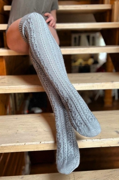 Описание-конструктор на базе одного узора #Arabesque_socks.