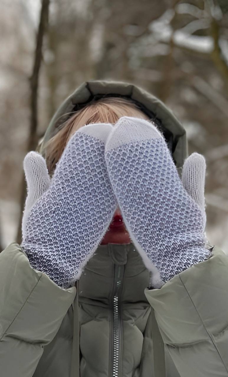 Описание двойных варежек #Twice_happy_mittens