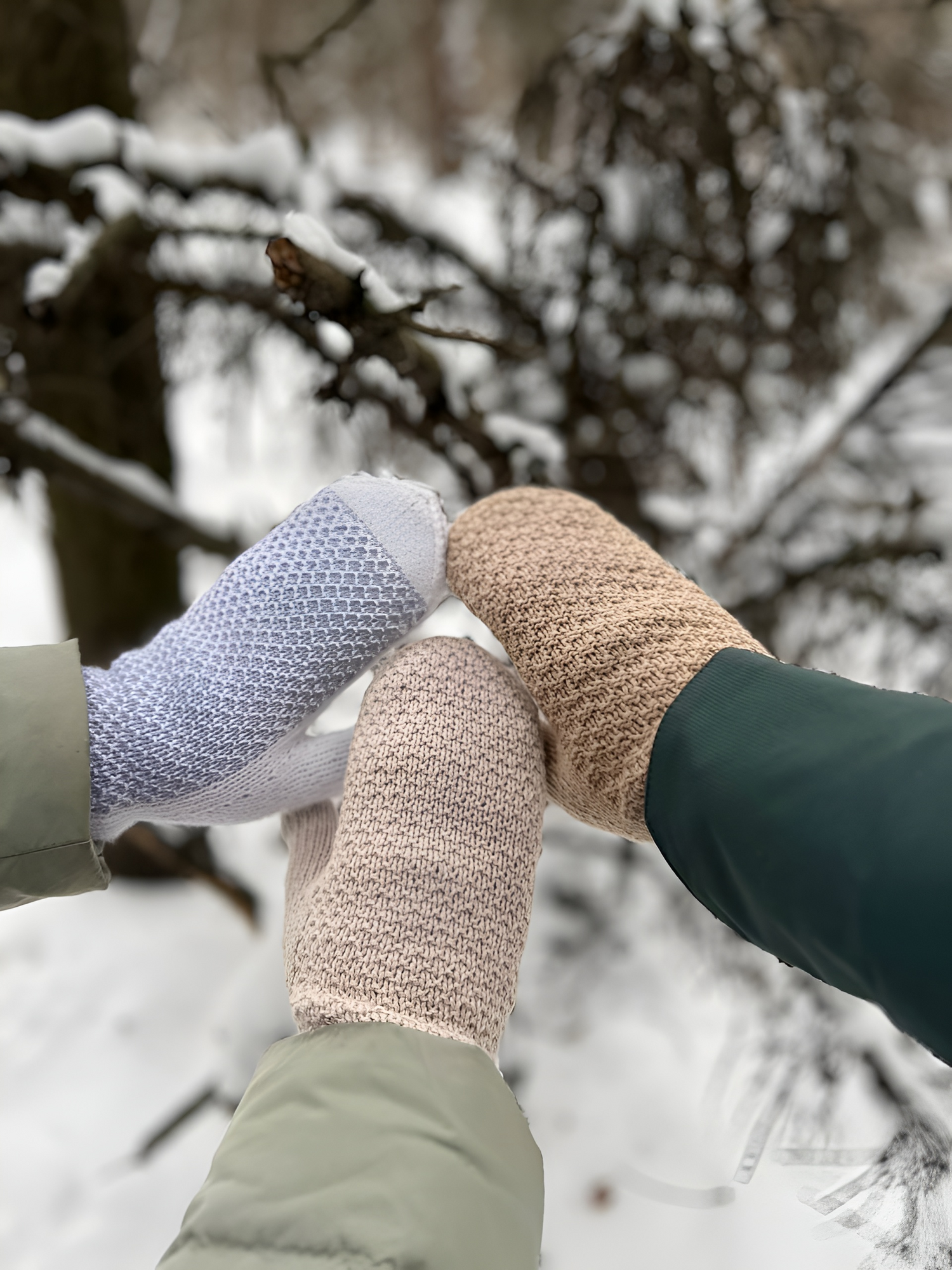 Описание двойных варежек #Twice_happy_mittens