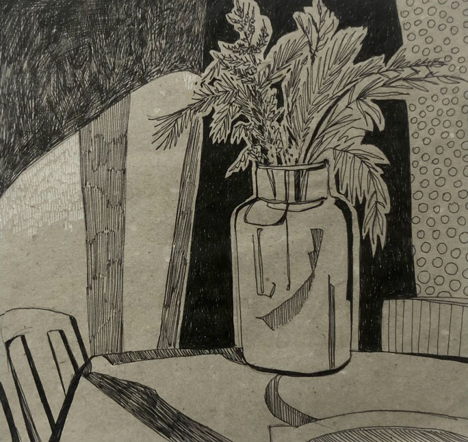 Букет в бидоне