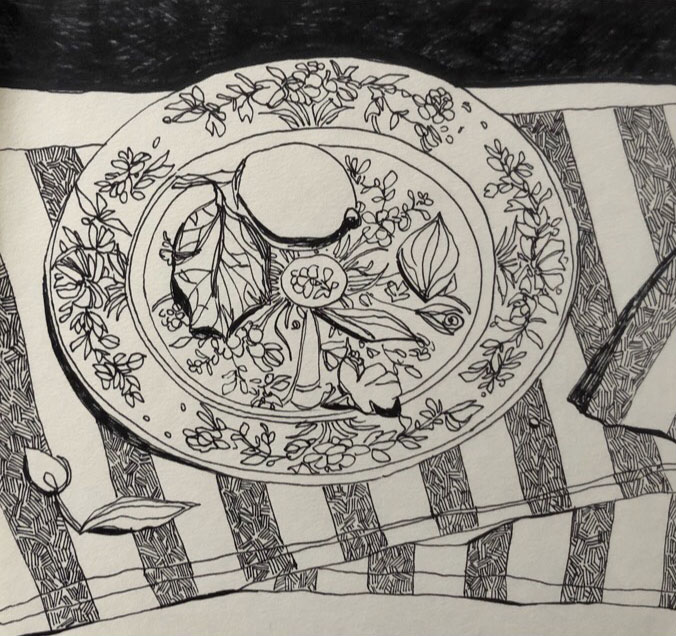 Винтажное блюдце