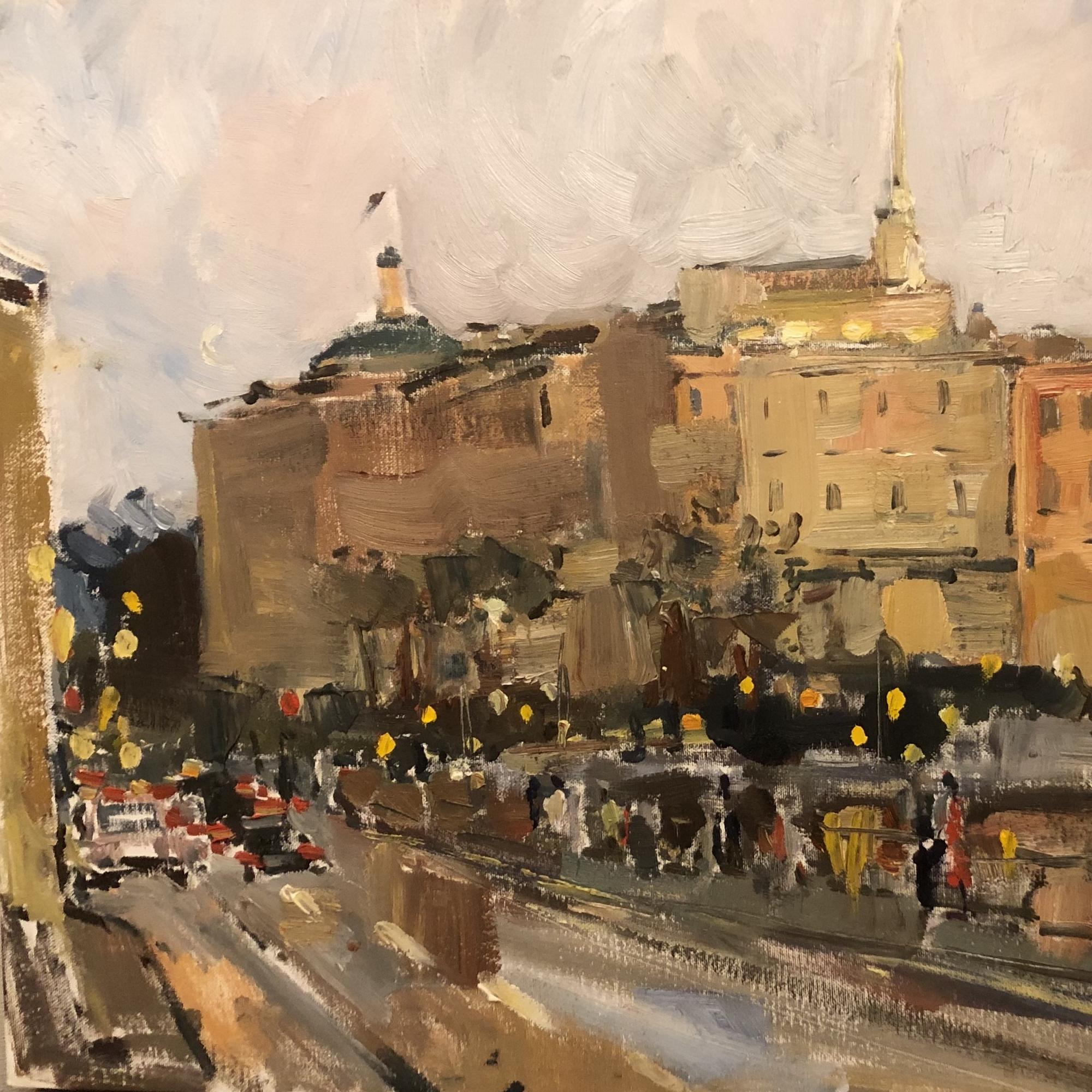 Закат у Михайловского замка