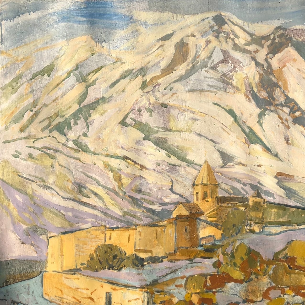 Гергети. Вид на горы