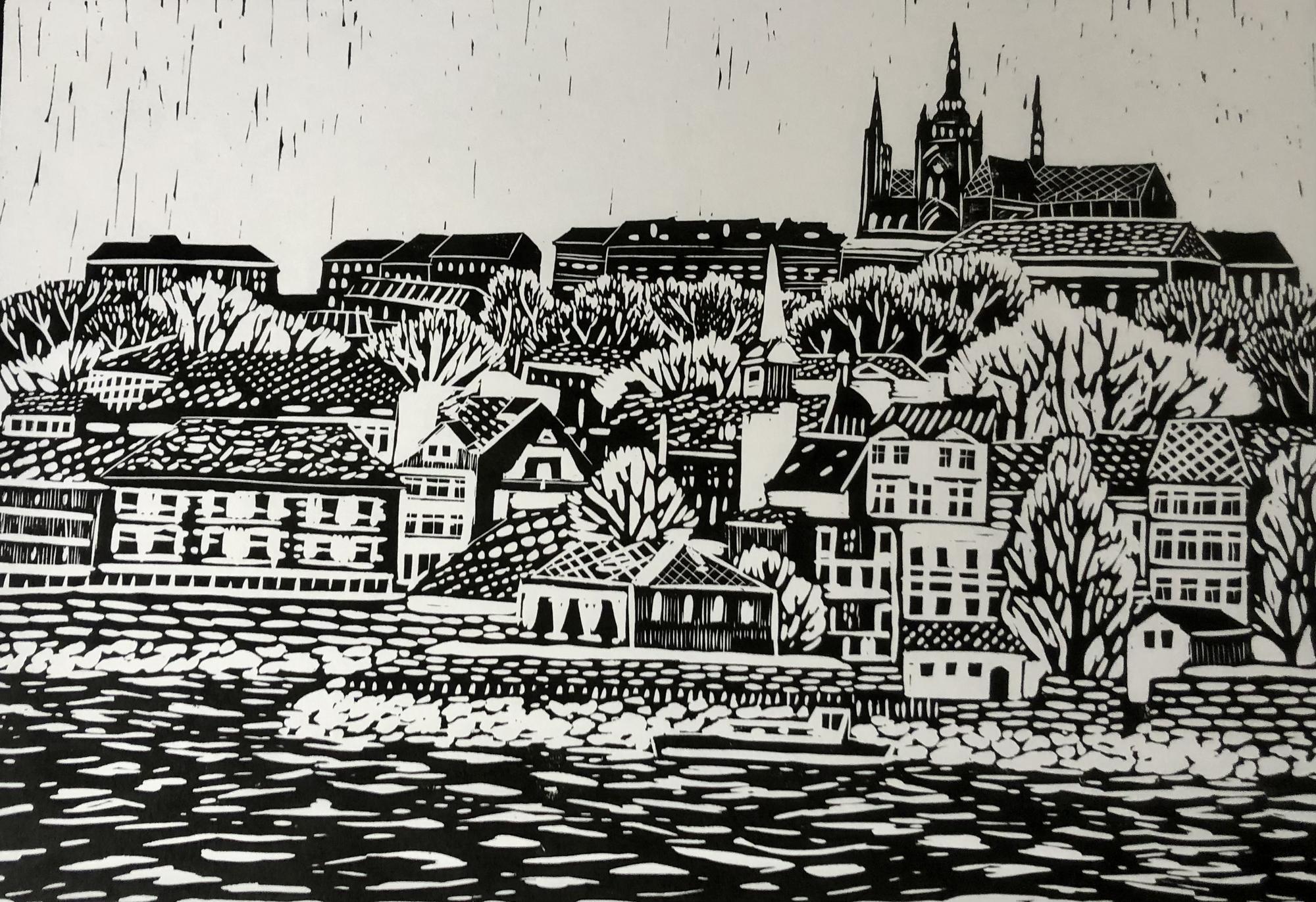 Набережная в Праге