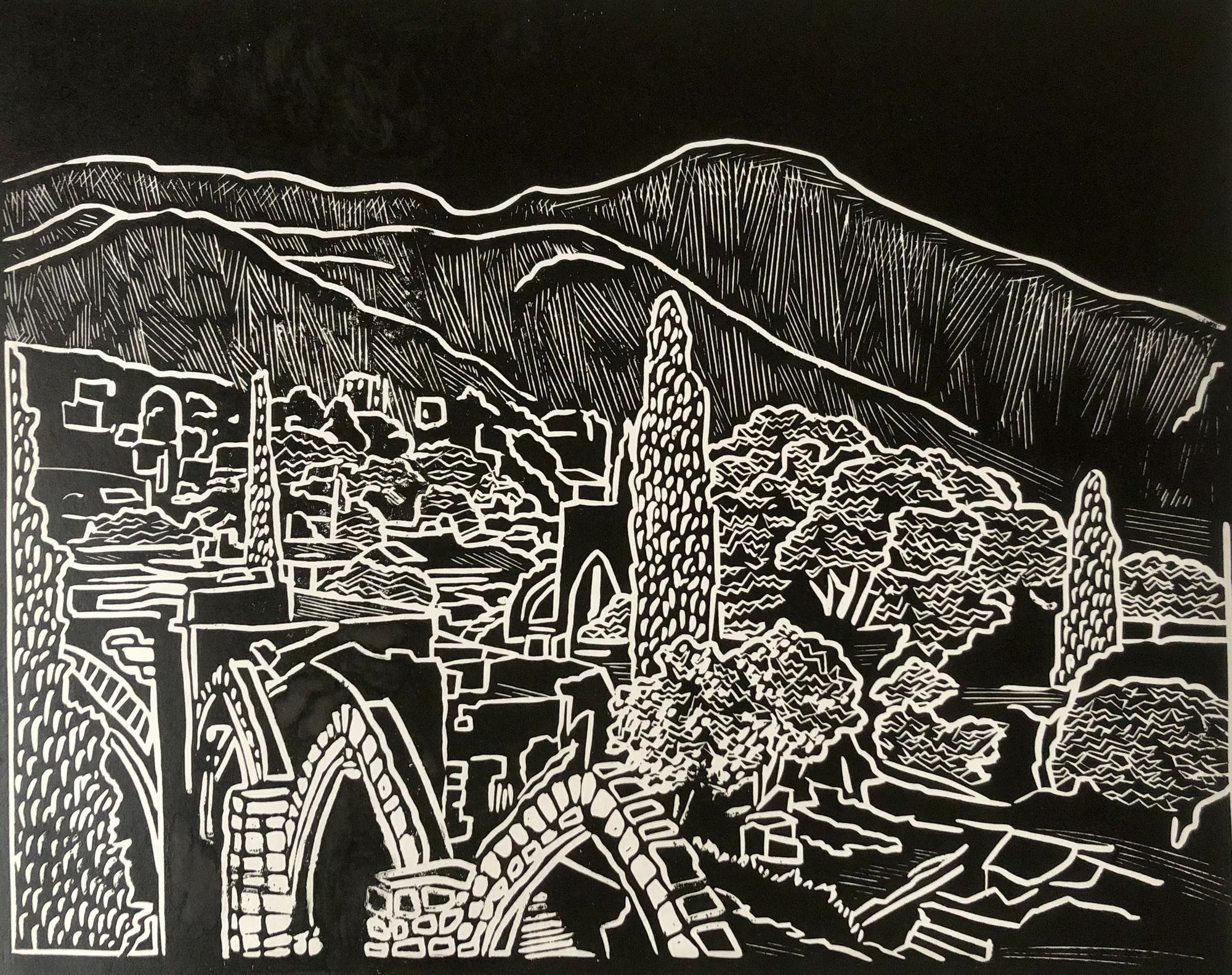 Город. Ночной Капри