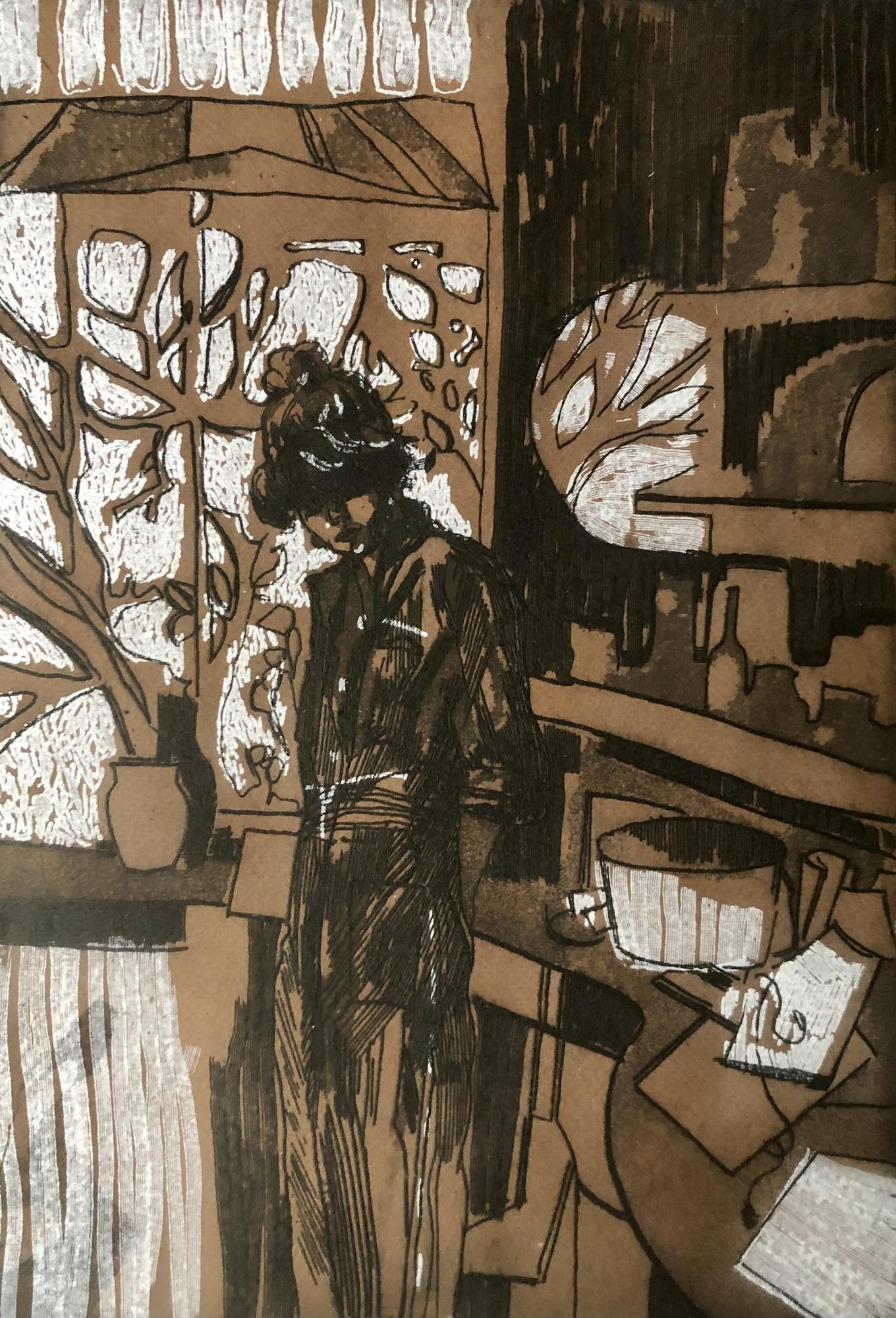 У керамистки