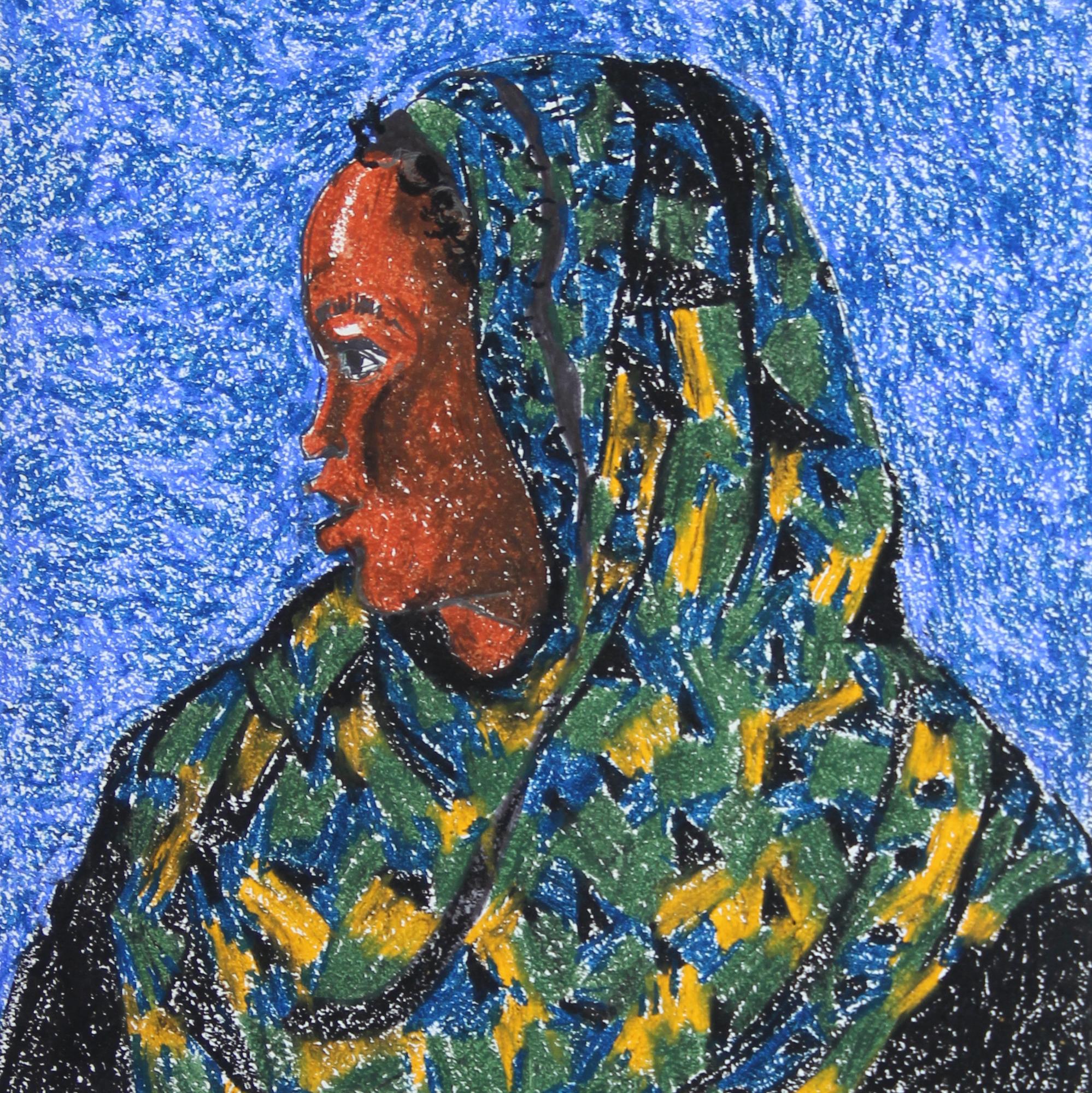 Африканка в палатке