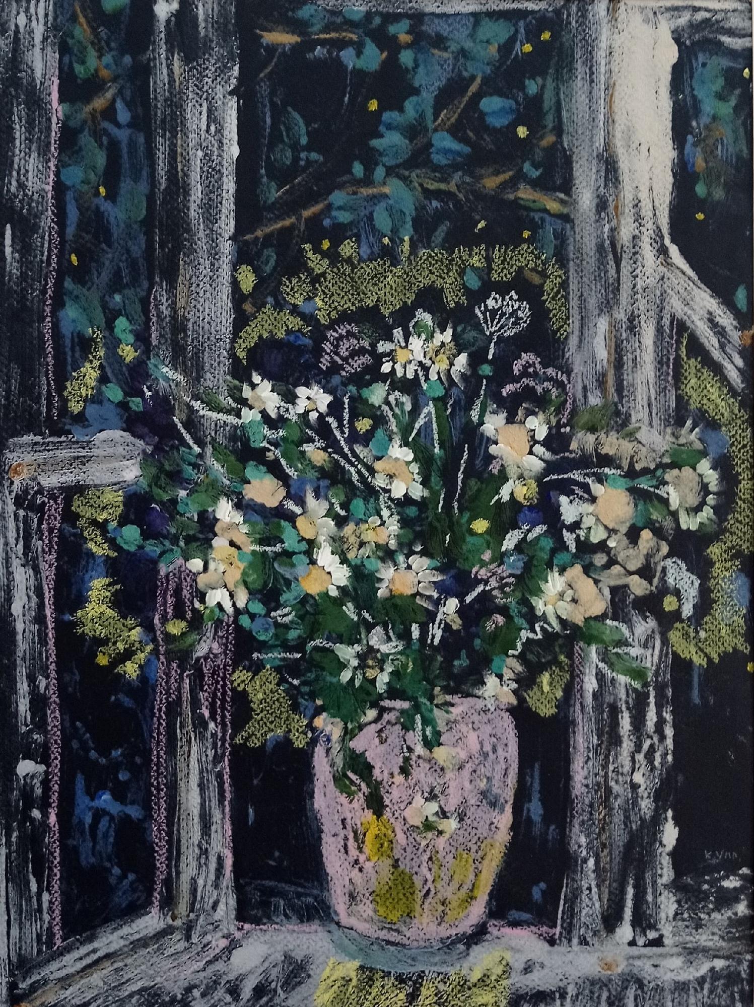 Ночной букет на окне