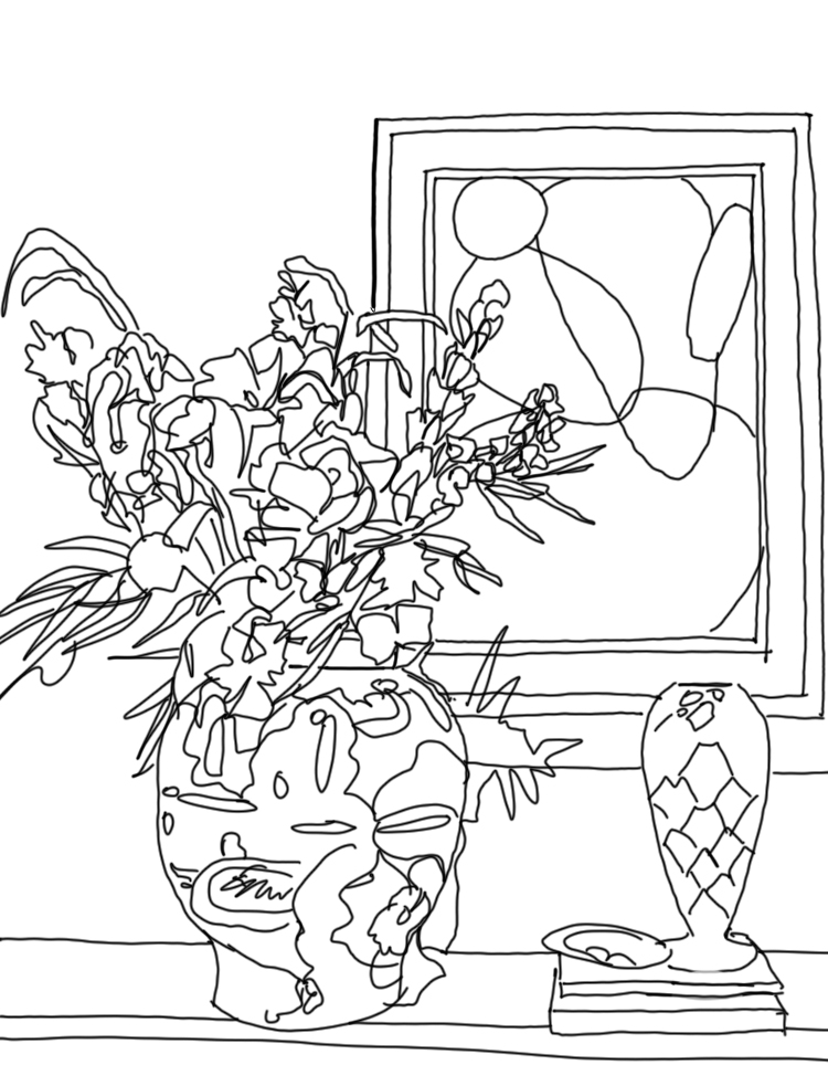 Абстракция и цветы