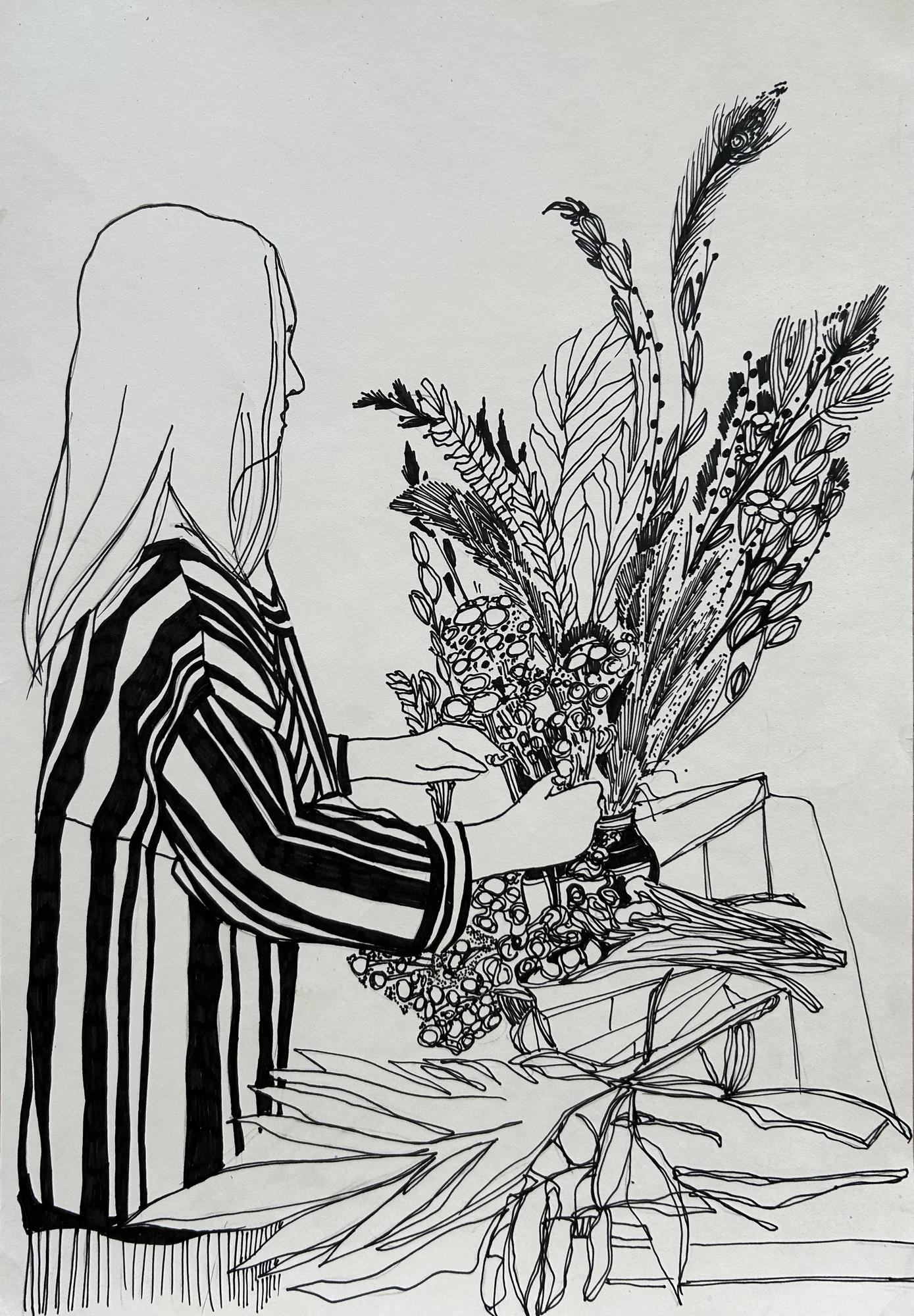 Флорист за работой