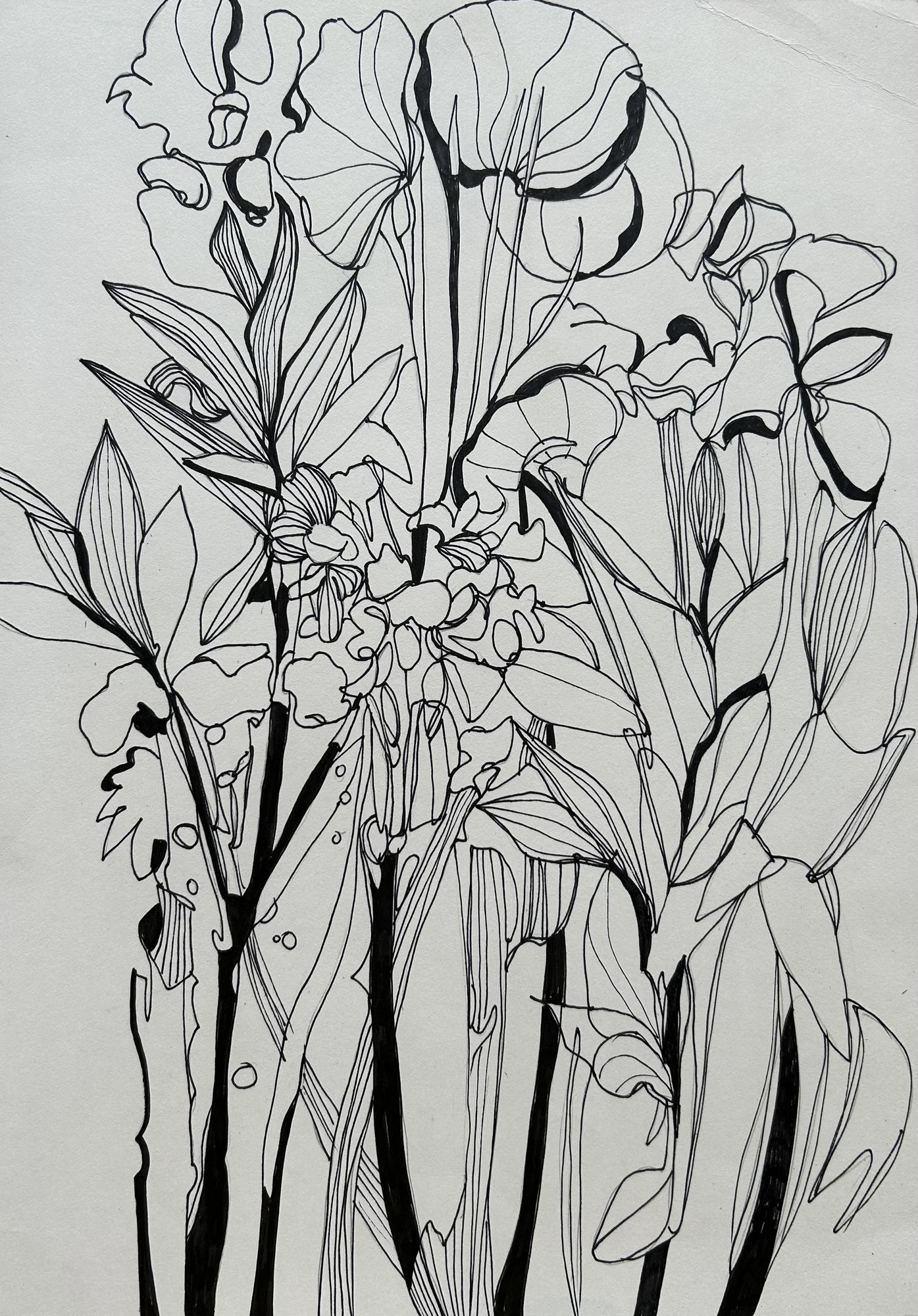 Абстракция. Дачные цветы